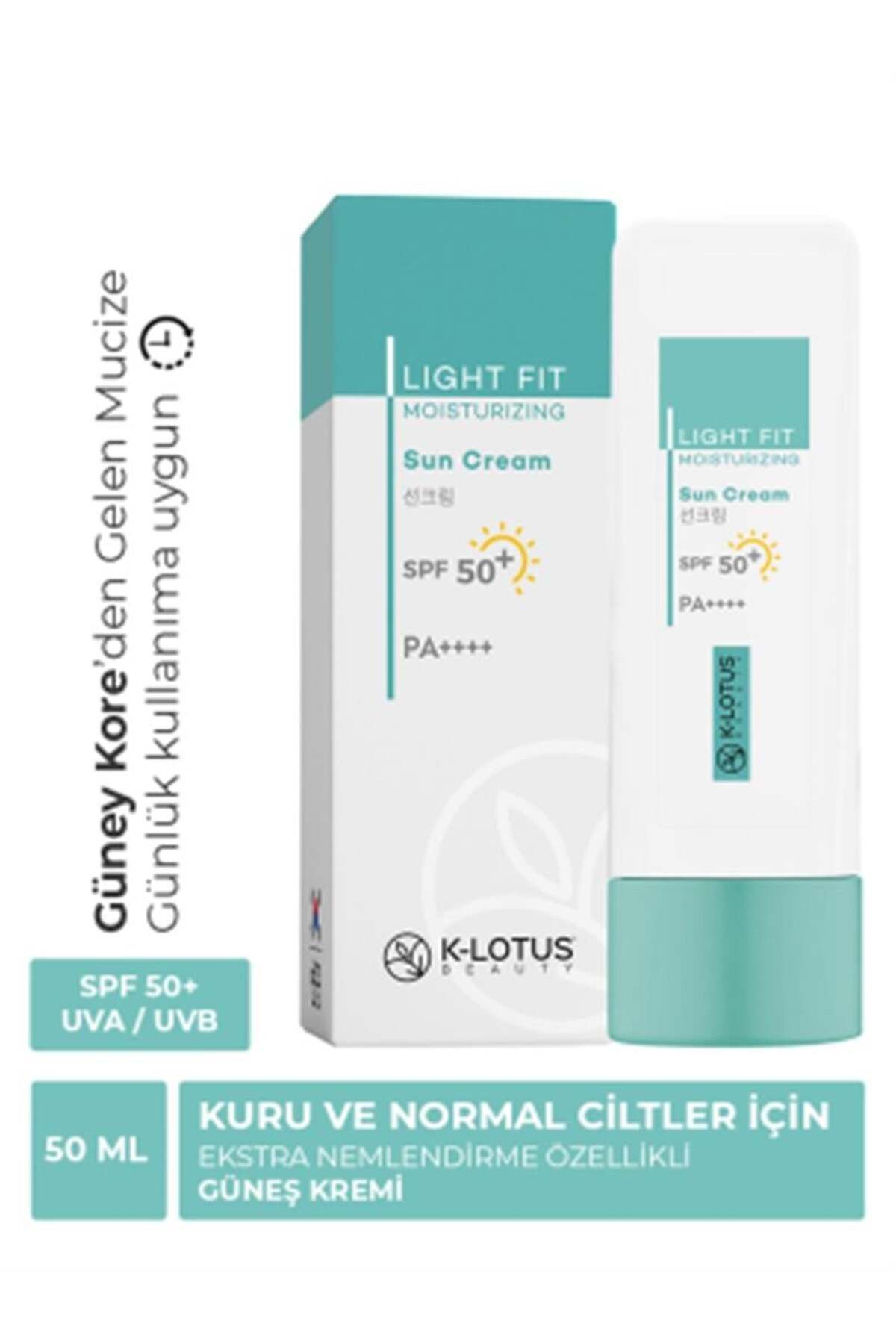 کرم ضد آفتاب مرطوب کننده صورت و بدن K-Lotus Beauty Light Fit SPF 50 Pa 50ml (C Normal and Dry C)