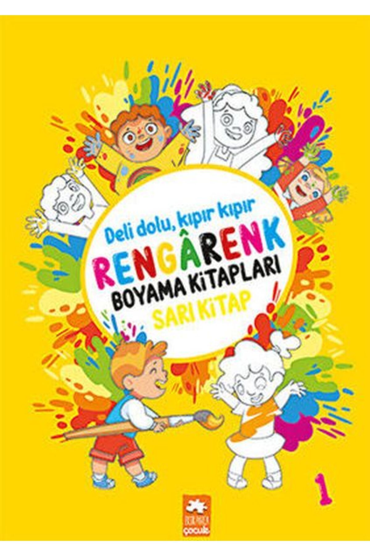 Eksik Parça Yayınları Rengarenk Boyama Kitabı 1 - Sarı Kitap