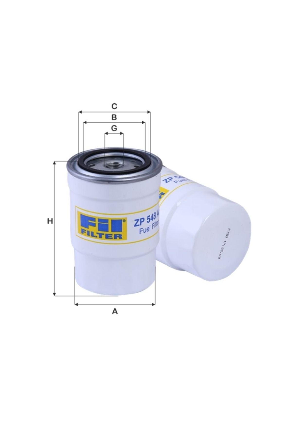 FİL FİLTRE ZP548AF YAKIT FİLTRESİ JS 200
