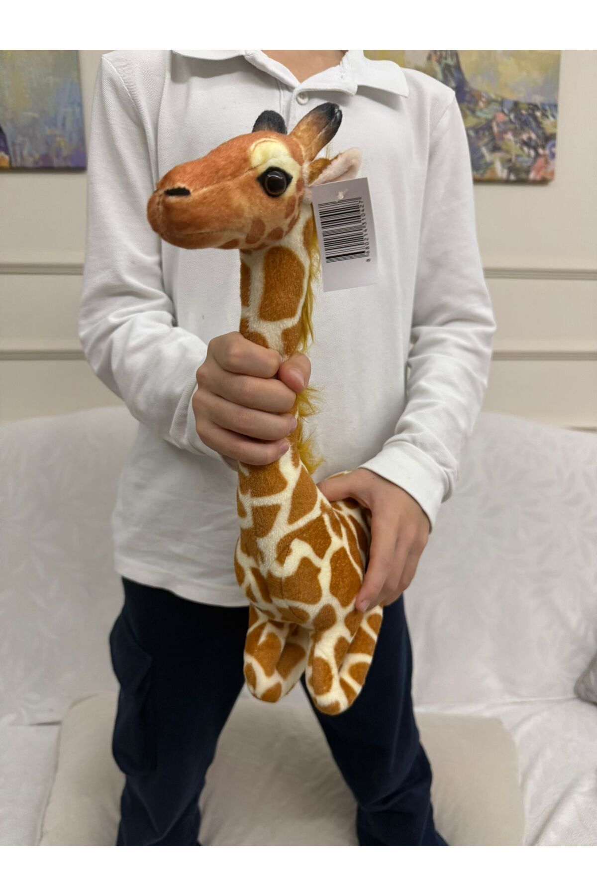 FEN TOYS-Giraffe Plush Sitting 40 cm Sleeping and Playmate 1