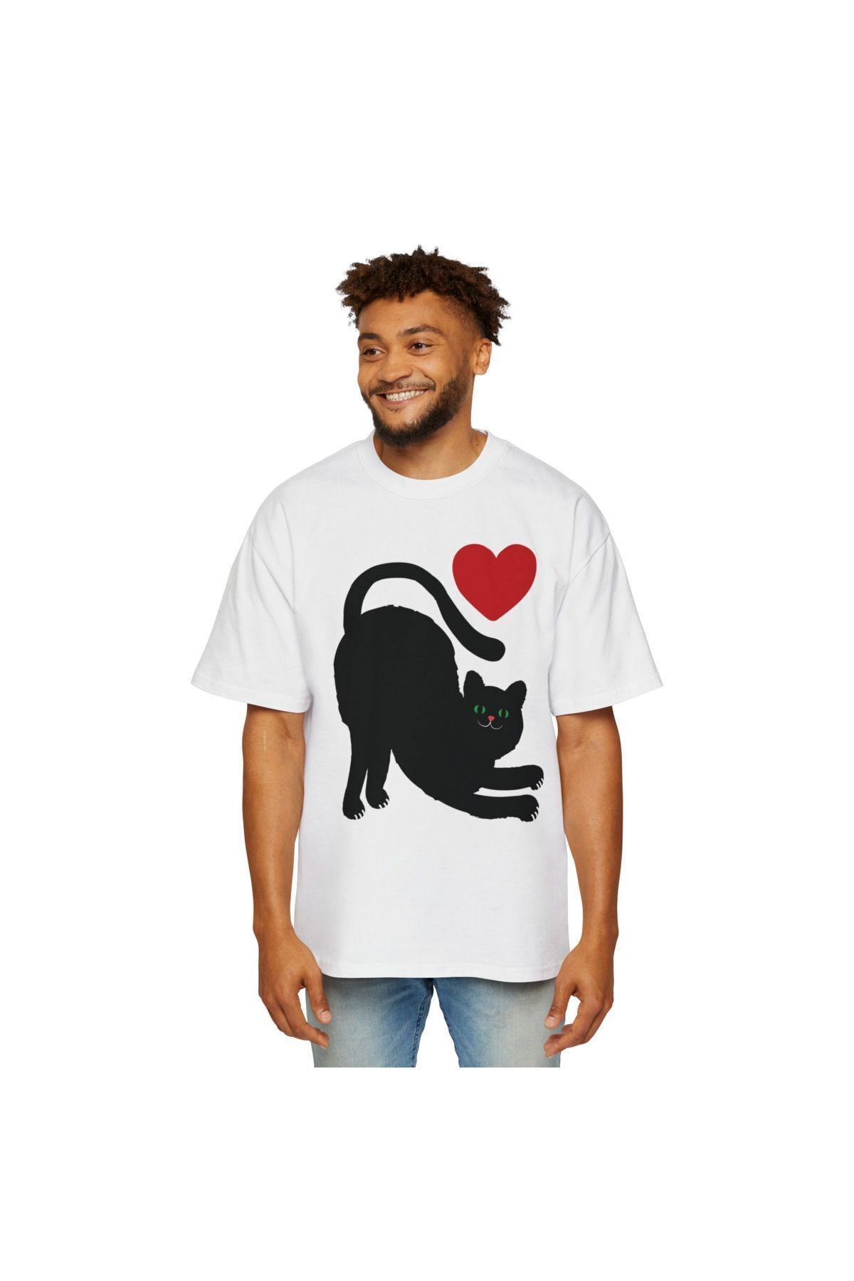 New Shine Unisex Pamuk Siyah Bisiklet Yaka Oversize Boyfriend T-shirt