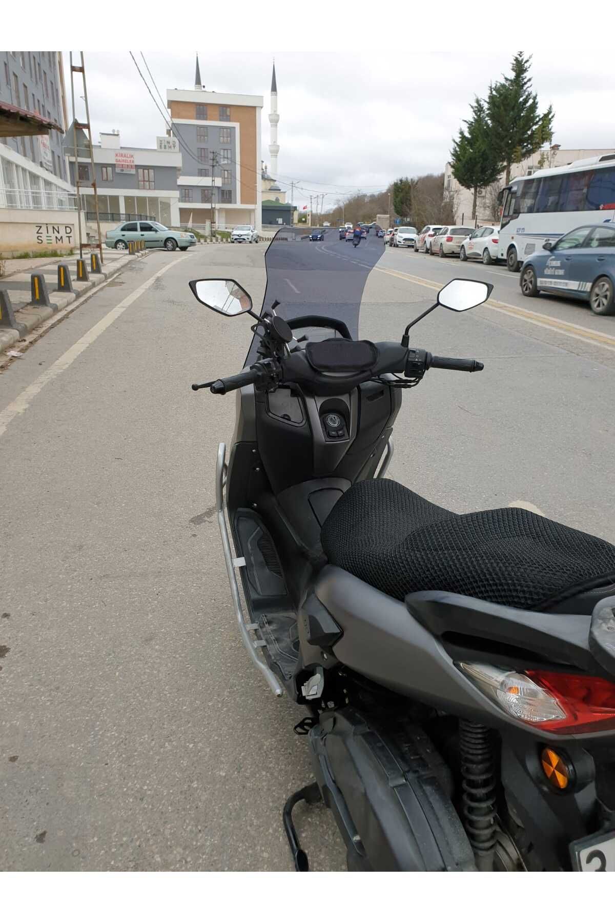 Falcon Cmax 155 Siperlik Ön Cam 2023-2025 Model 65cm Füme Renkli 4mm ORTA BOYLU CAM
