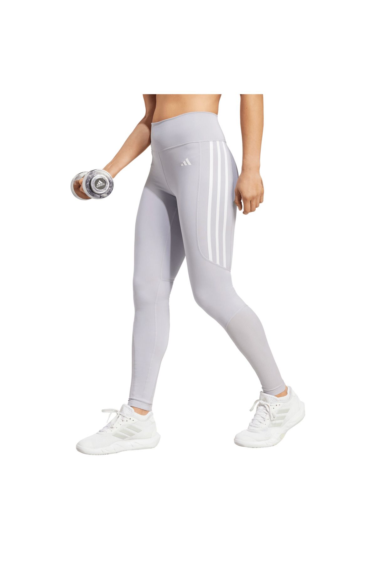 adidas-Sports Leggings - Gray - Normal waist 1