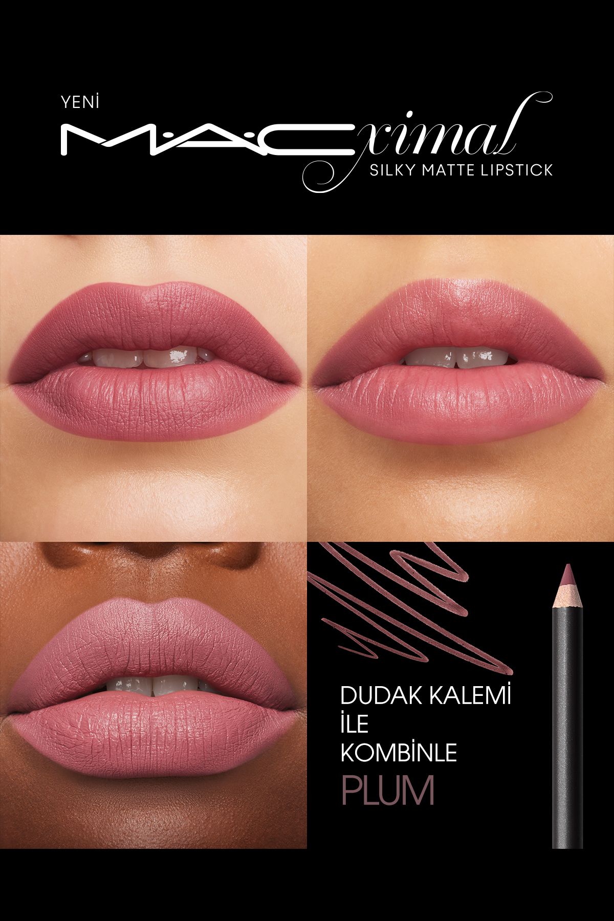 Mac M·a·cxımal Silky Matte Lipstick Nemlendirme Etkili Yoğun Renk Sağlayan Ruj - Mehr-5