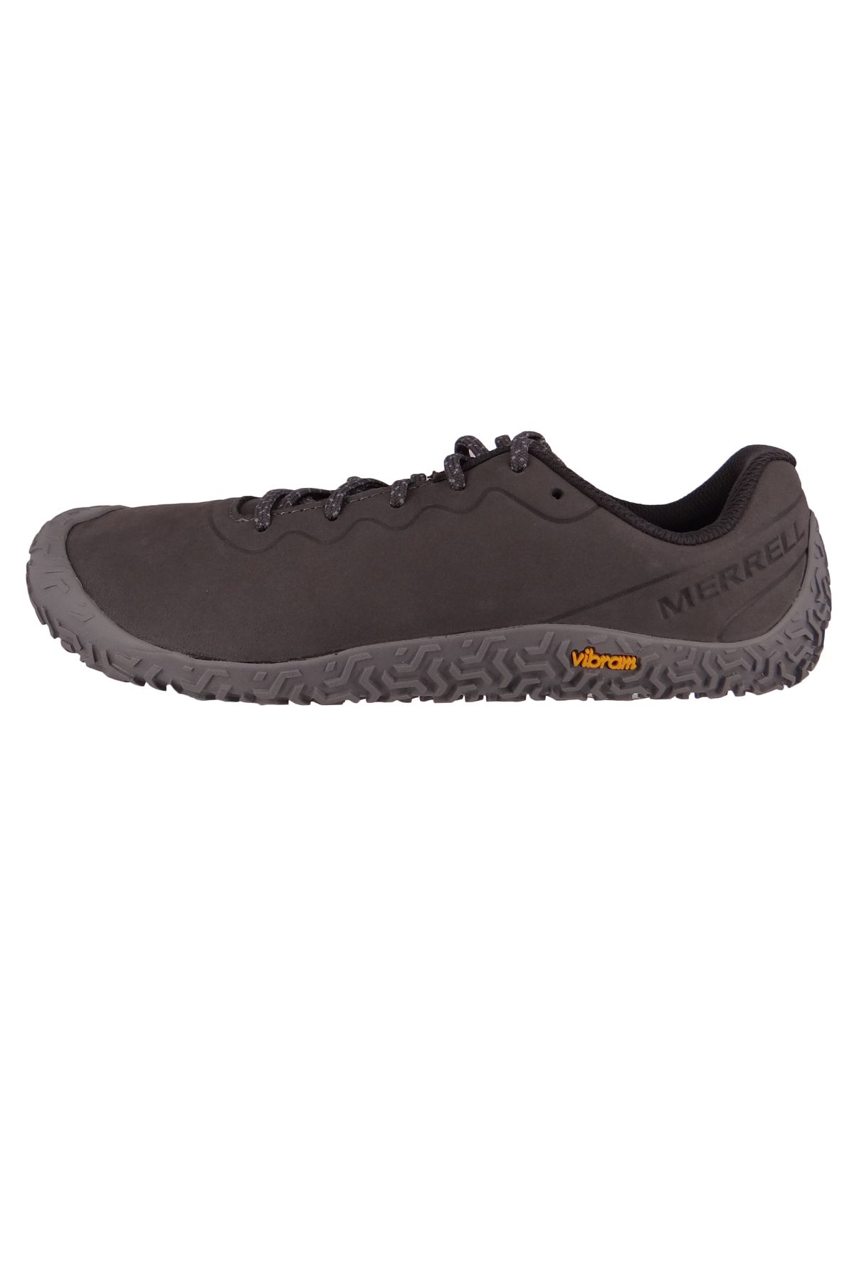 Merrell-Herren Laufschuhe Halbschuhe Wanderschuhe Vapor Glove 6 Leather Barefoot J067867 Grau Rock Leder mi 3