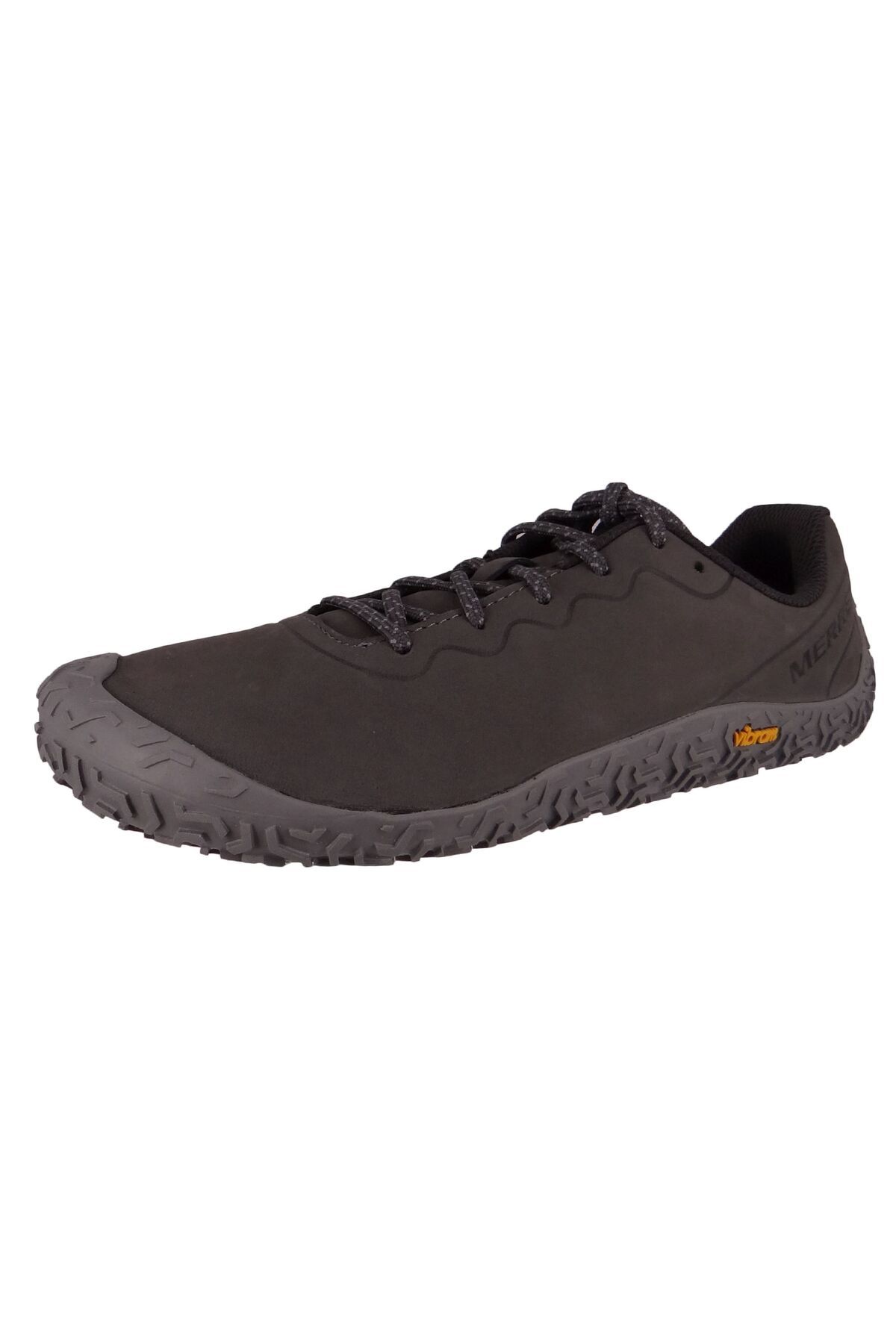 Merrell-Herren Laufschuhe Halbschuhe Wanderschuhe Vapor Glove 6 Leather Barefoot J067867 Grau Rock Leder mi 1