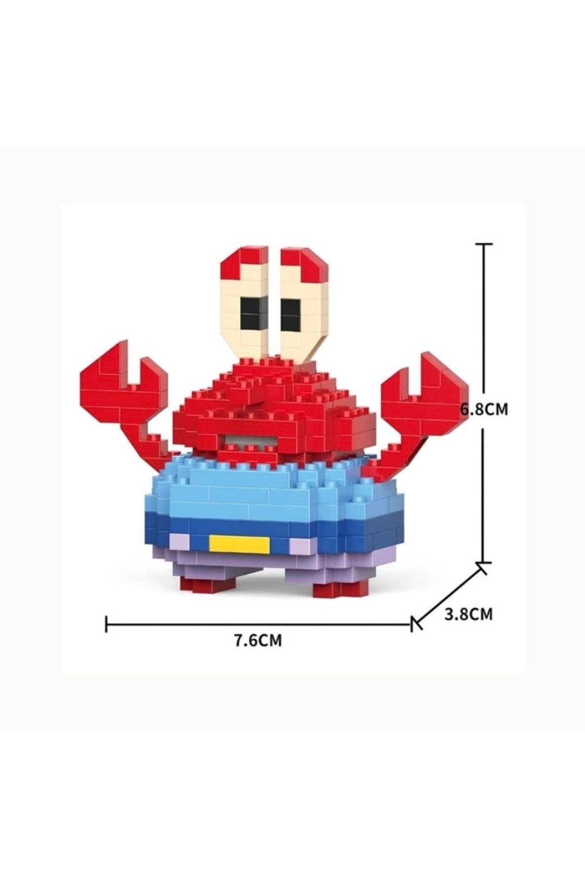 BuSefa Accessory-Bricks (Spongebob) Mr. Crab Lego 3D Mini Puzzle 3