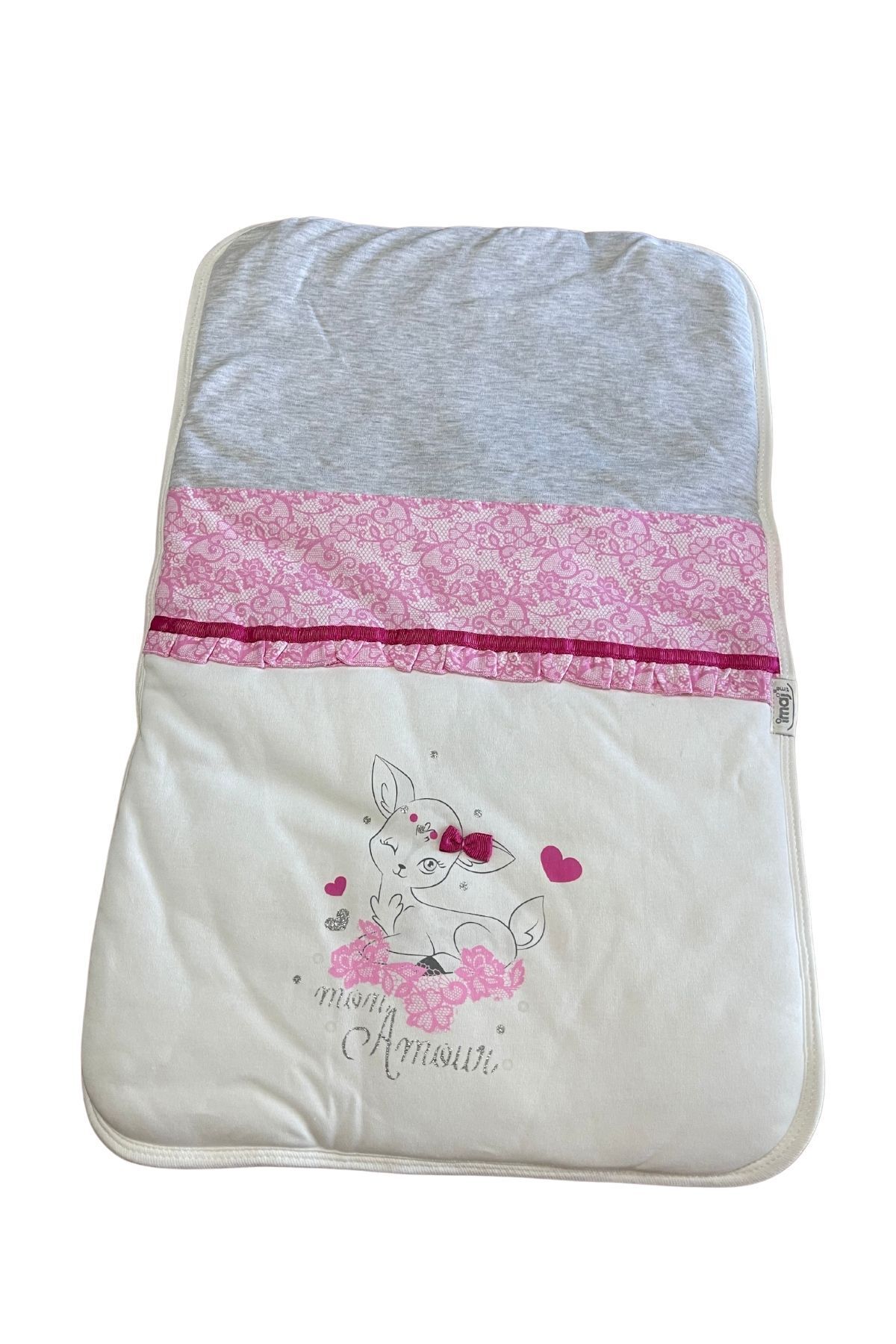 imajbebe Bebek Alt Açma Minderi, Bebek Bakım Örtüsü, Bebek Yastıklı Alt Değiştirme, %100 Pamuk, Kız Bebek fotoğrafı 3 (önizleme)