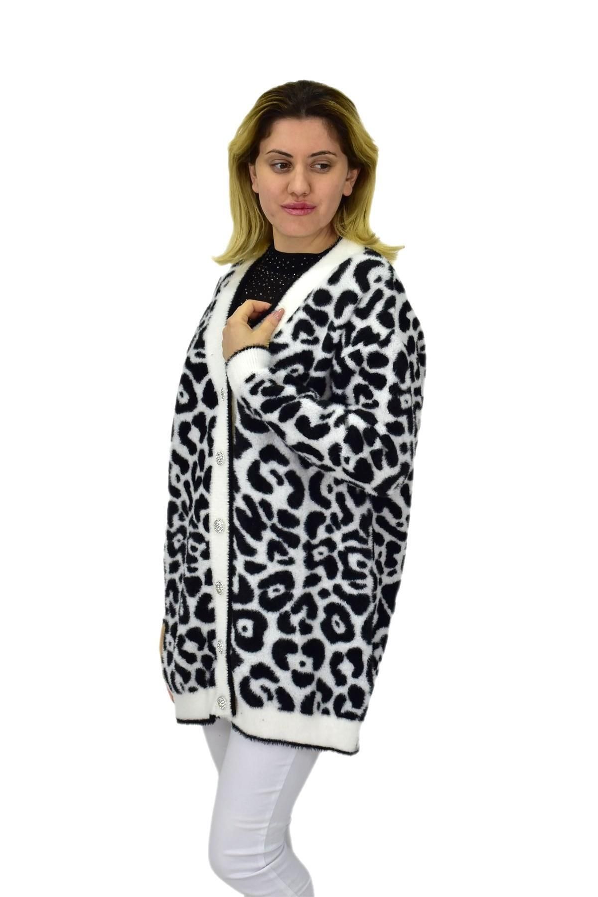 Nefise-Women's Leopard Pattern Cardigan 101002   Bgl-St04079 2