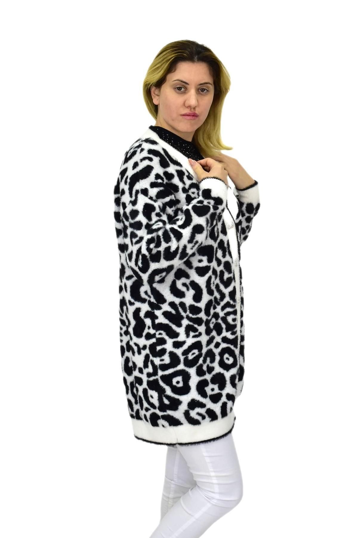 Nefise-Women's Leopard Pattern Cardigan 101002   Bgl-St04079 3