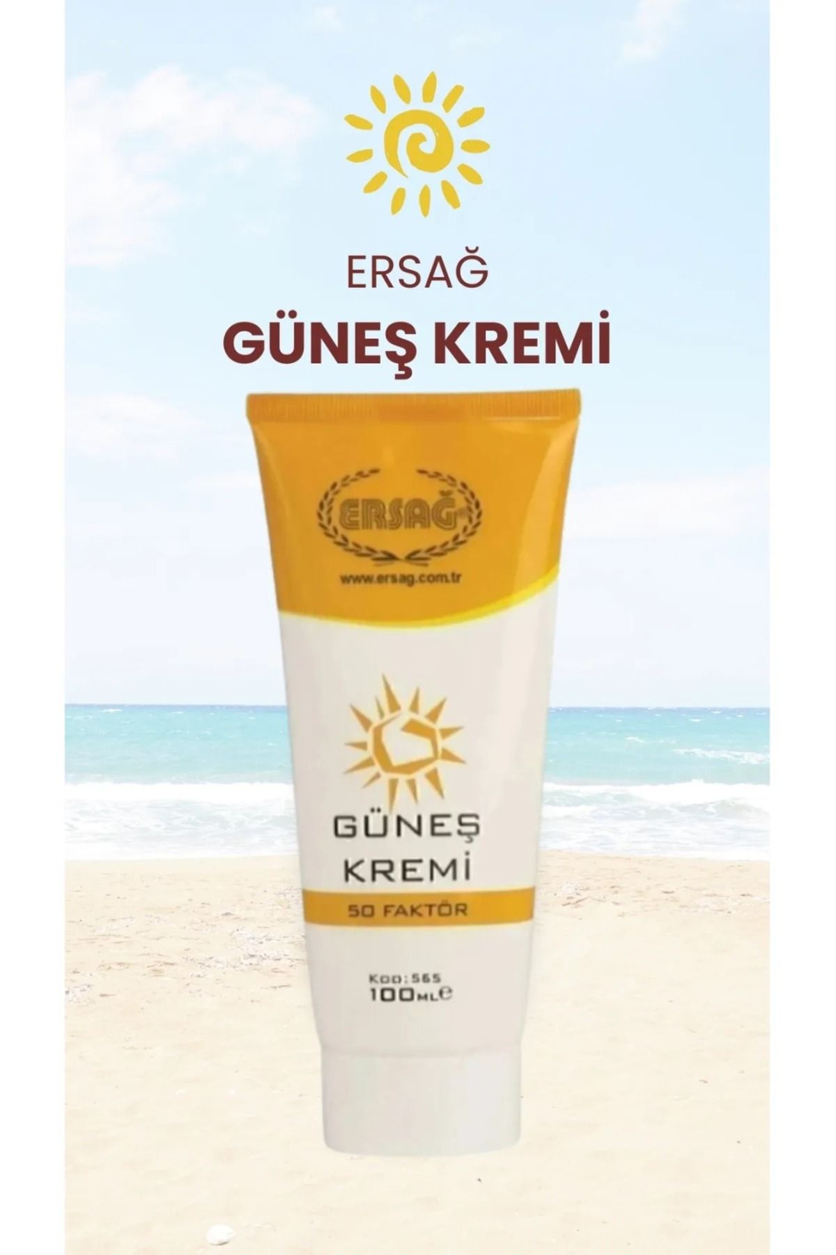 Ersağ Güneş Kremi 50 Faktör 100 ML-AYŞ