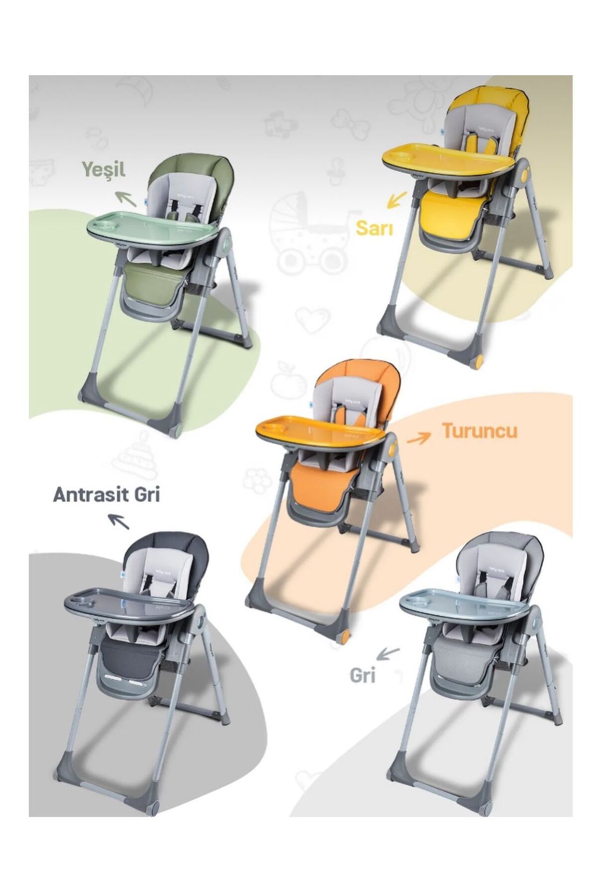 TURHAN BEBE Yeni Doğan Flex Bebek Çeyiz Seti 16 PARÇA PARK BEŞİK BEBEK ARABSI ANA KUCAĞI MAMA SANDALYESİ.. fotoğrafı 6 (önizleme)