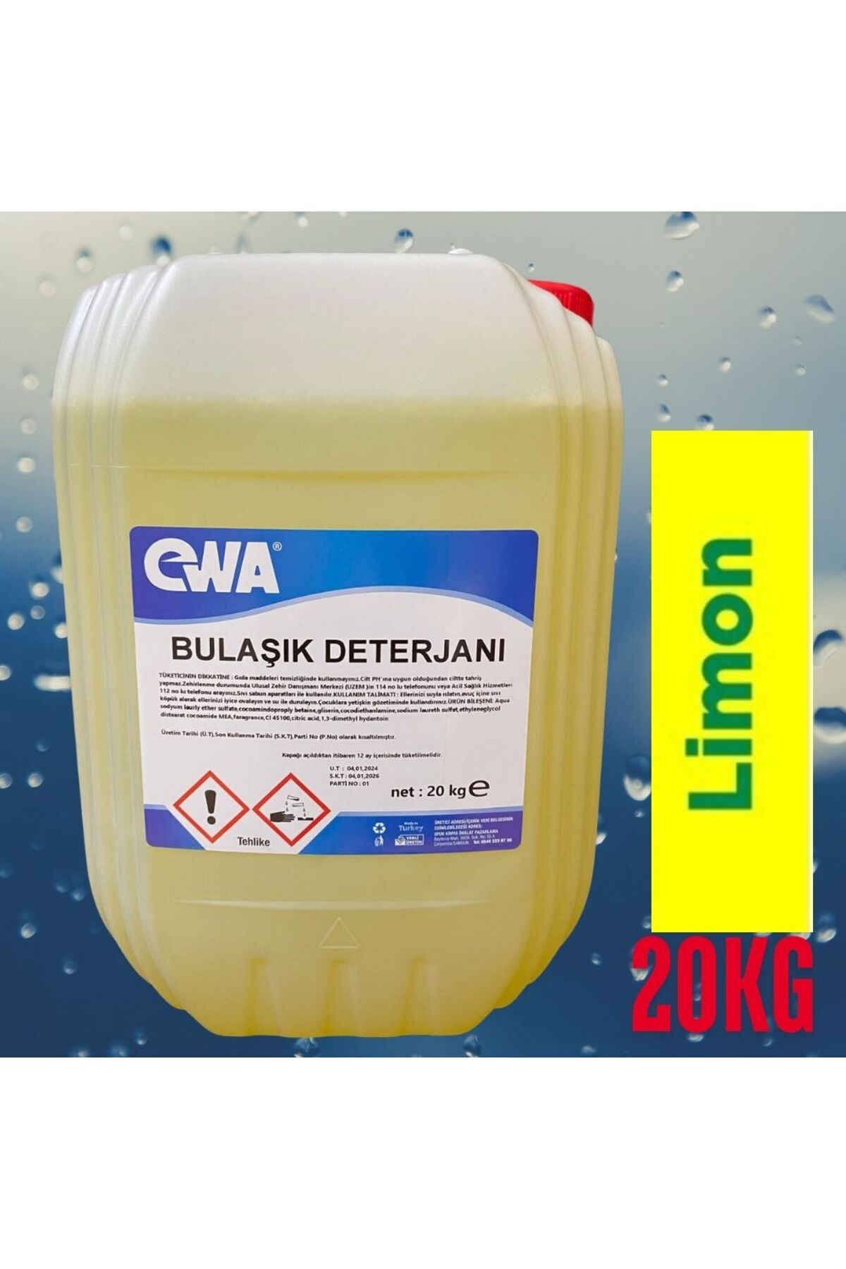 EWA Elde Bulaşık Yıkama Ultra Limon Kokulu Deterjanı