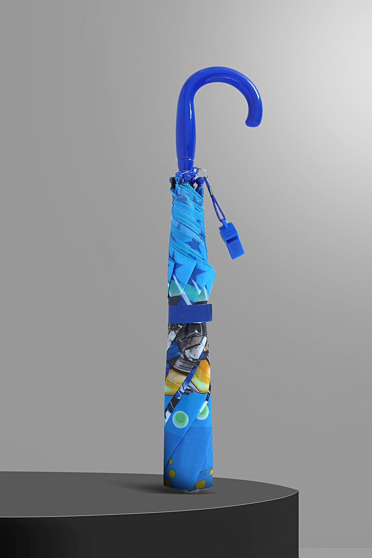 Nilu Moda Erkek & Kız Çocuk Düdüklü Şemsiye Dayanıklı Özel Tasarım Desenli Çocuk Şemsiyesi