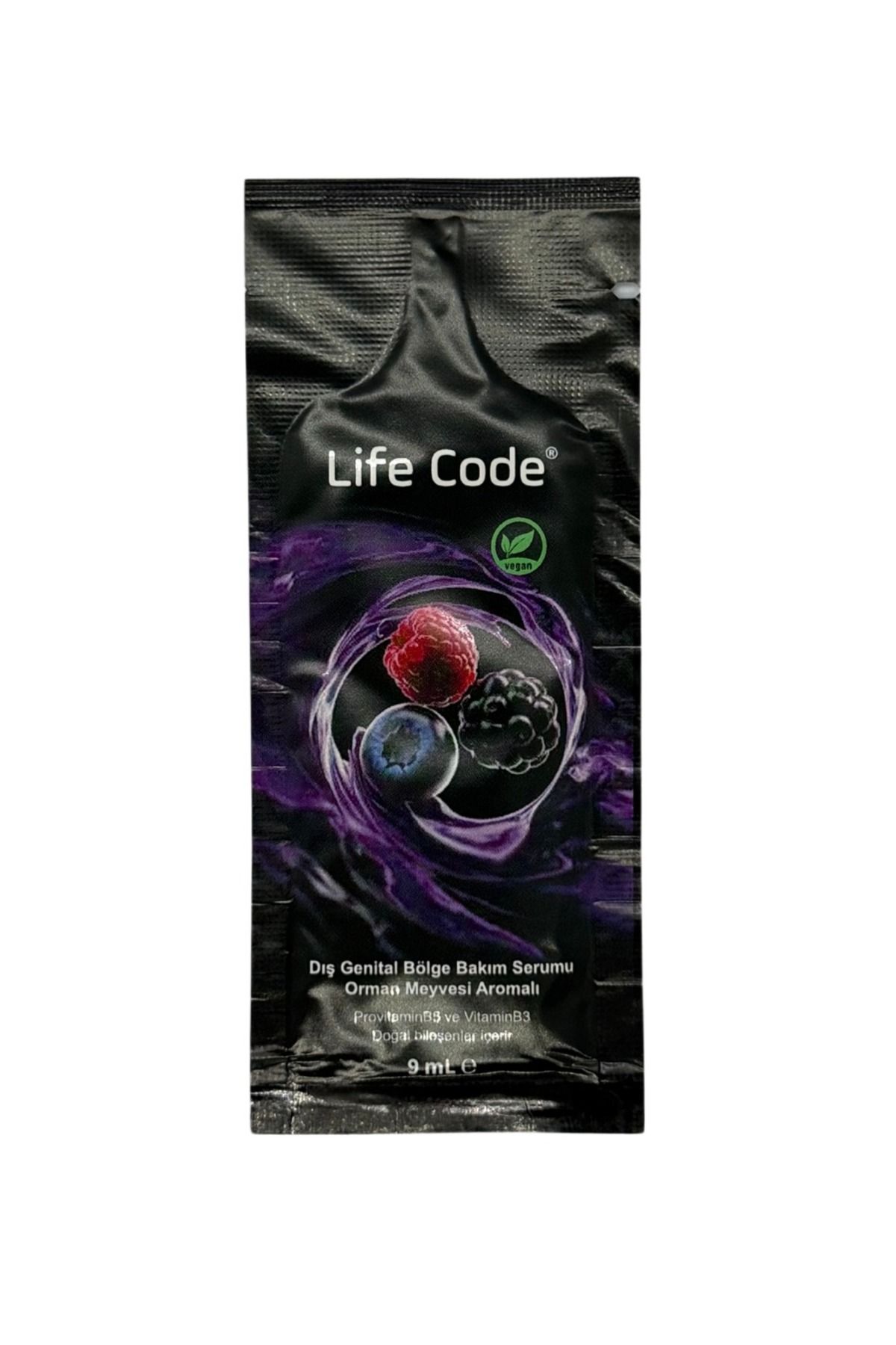 LİFE CODE Genital Serum & Kayganlaştırıcı Orman Meyvesi Aromalı 9 Ml. Tek Kullanımlık