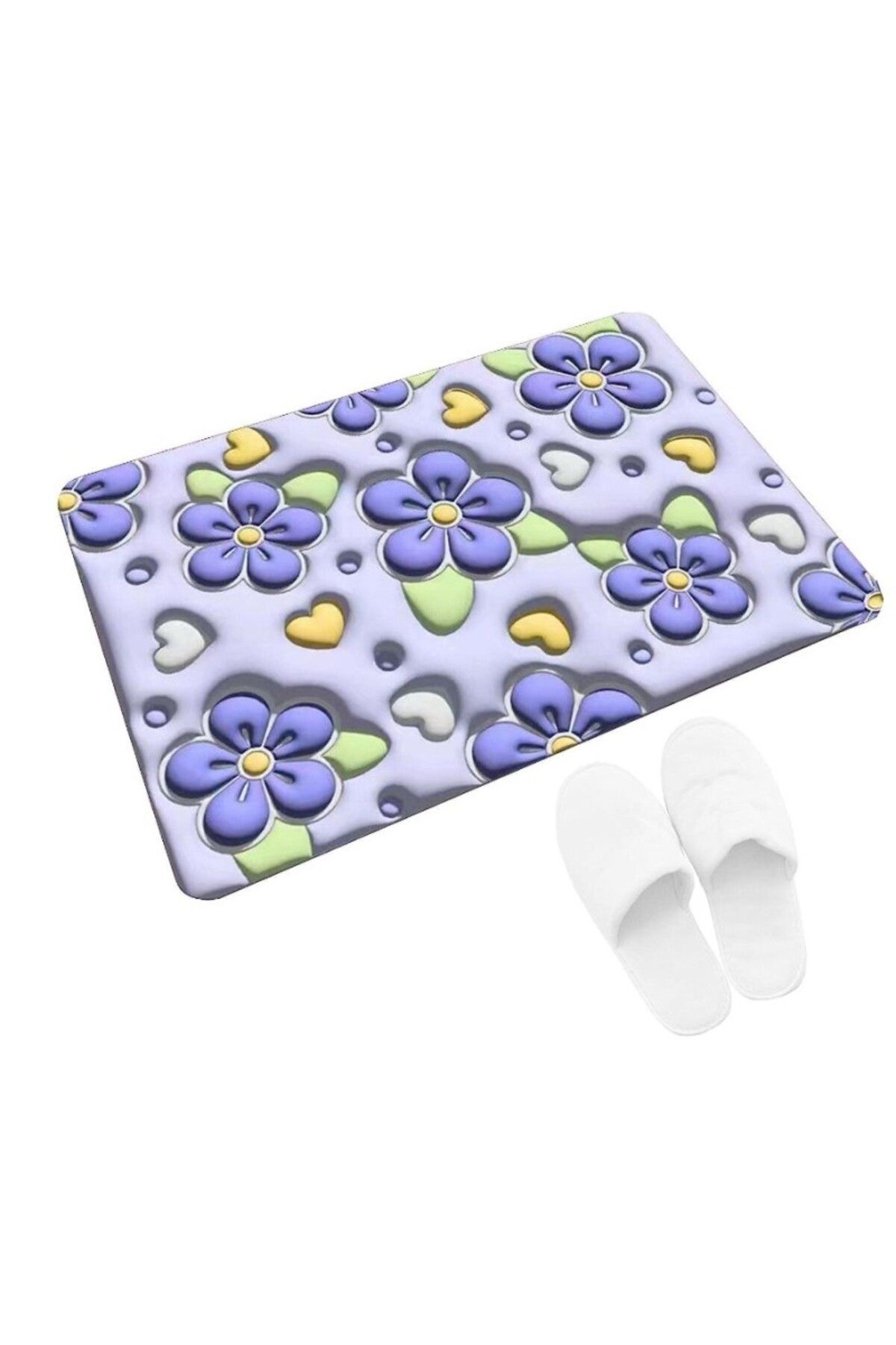 STARSTUFFS-Ultra Absorbent 3D Floral Bath Mat 5