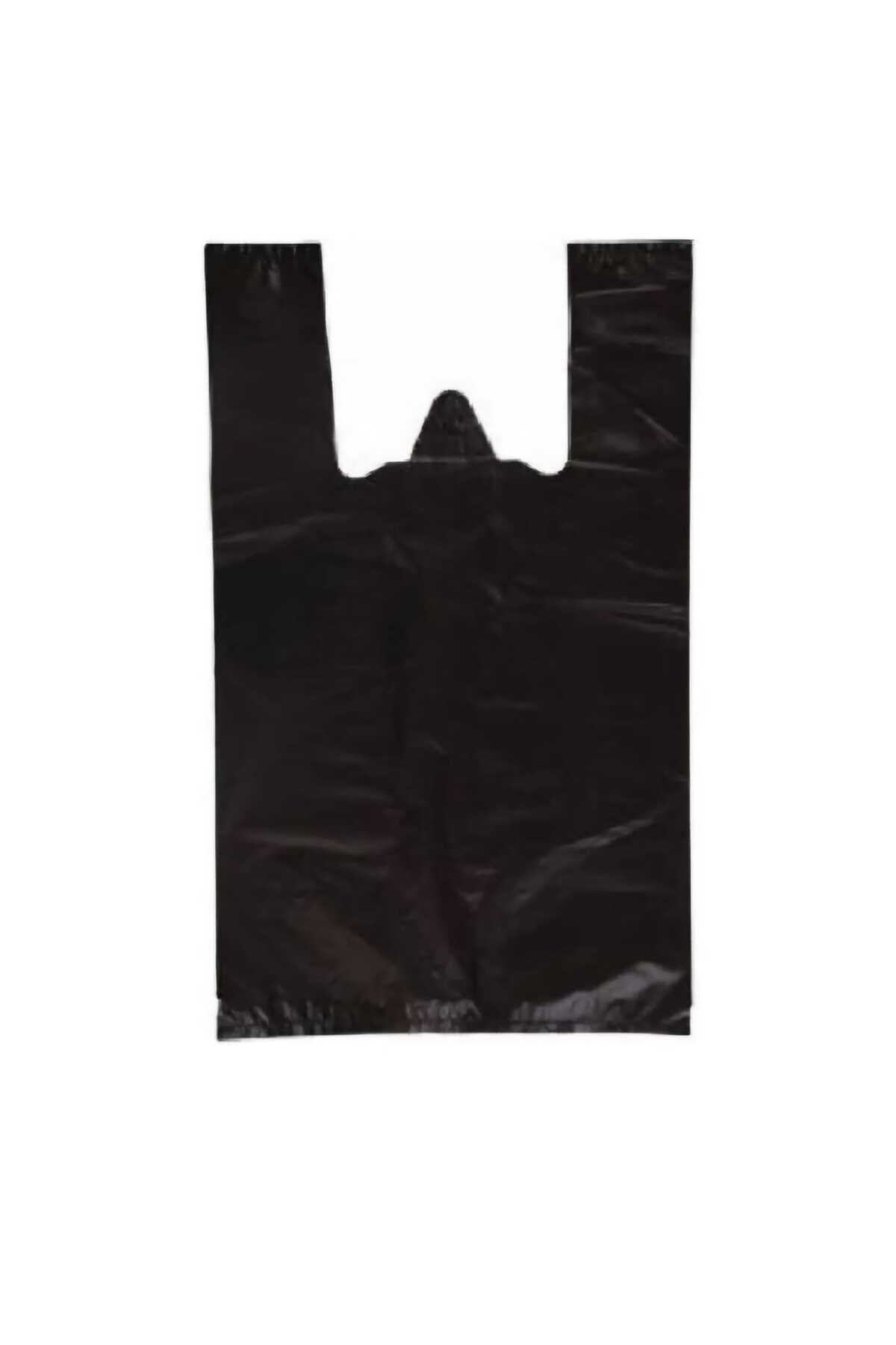 Siyah Hışır Atlet Poşet Market Manav Poşeti Çöp Poşeti Kalın Küçük Boy 1kg — Koksal Pack — Paketleme Malzemesi