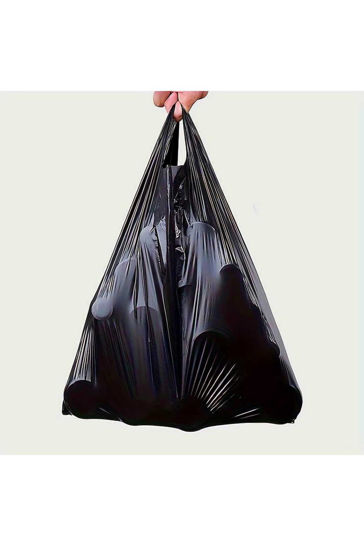Siyah Hışır Atlet Poşet Market Manav Poşeti Çöp Poşeti Kalın Küçük Boy 1kg — Koksal Pack — Paketleme Malzemesi (2)