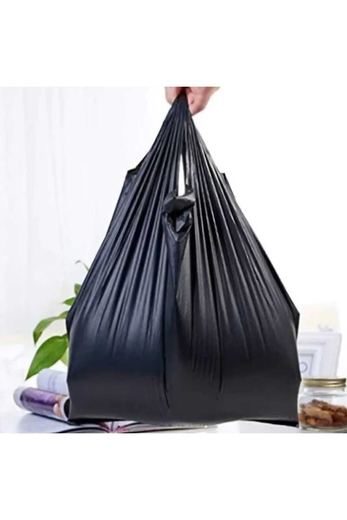 Siyah Hışır Atlet Poşet Market Manav Poşeti Çöp Poşeti Kalın Küçük Boy 1kg — Koksal Pack — Paketleme Malzemesi (4)