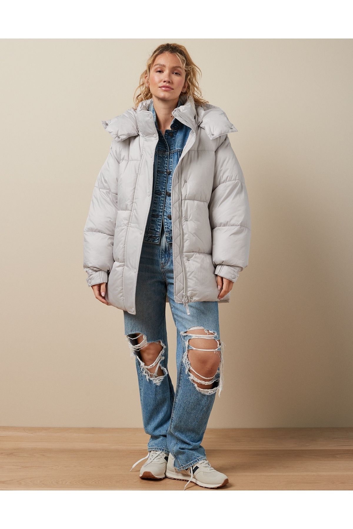 AMERICAN EAGLE-AE Oversized Puffer Jacket 1