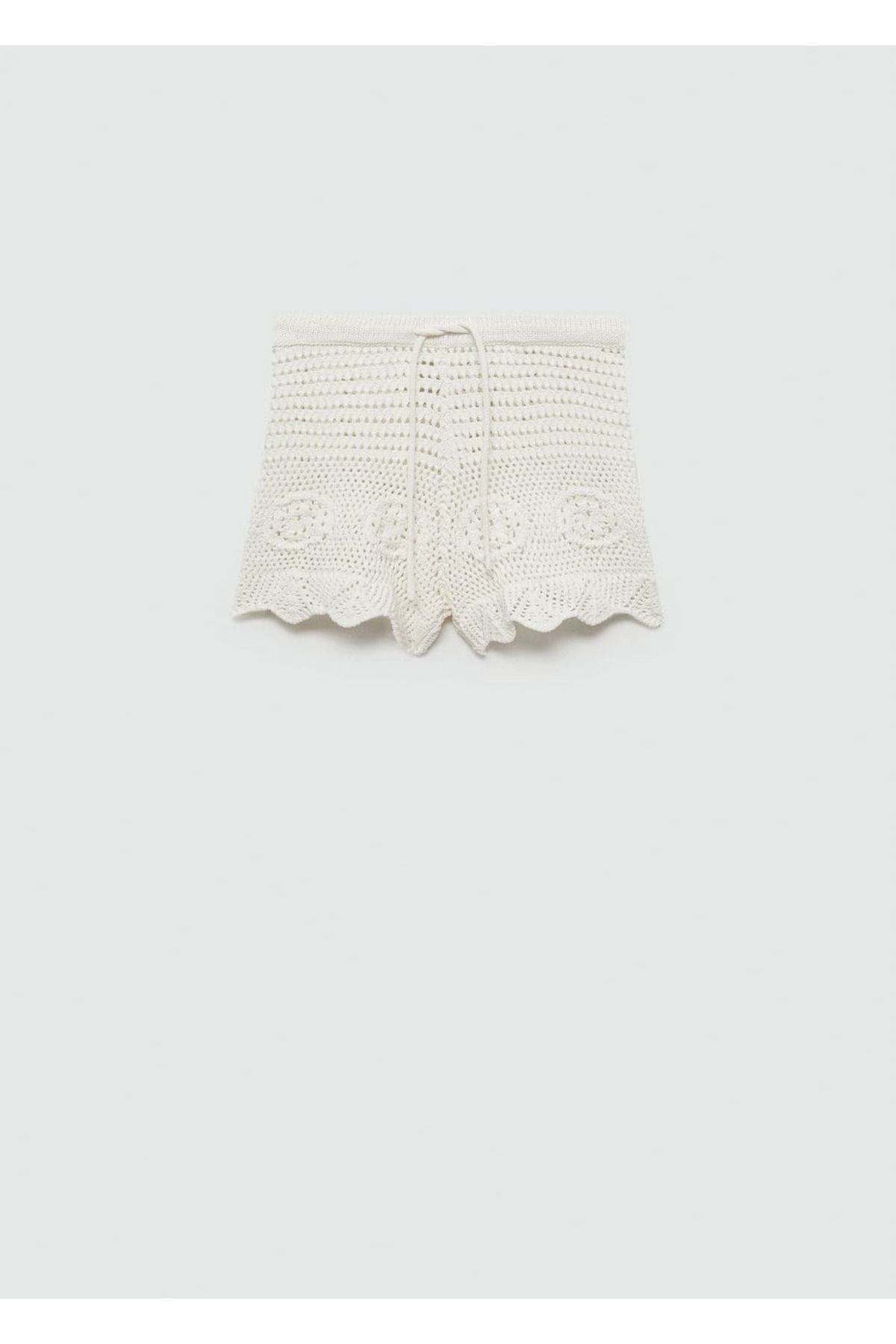 MANGO Woman-Crochet Knitwear Shorts 3