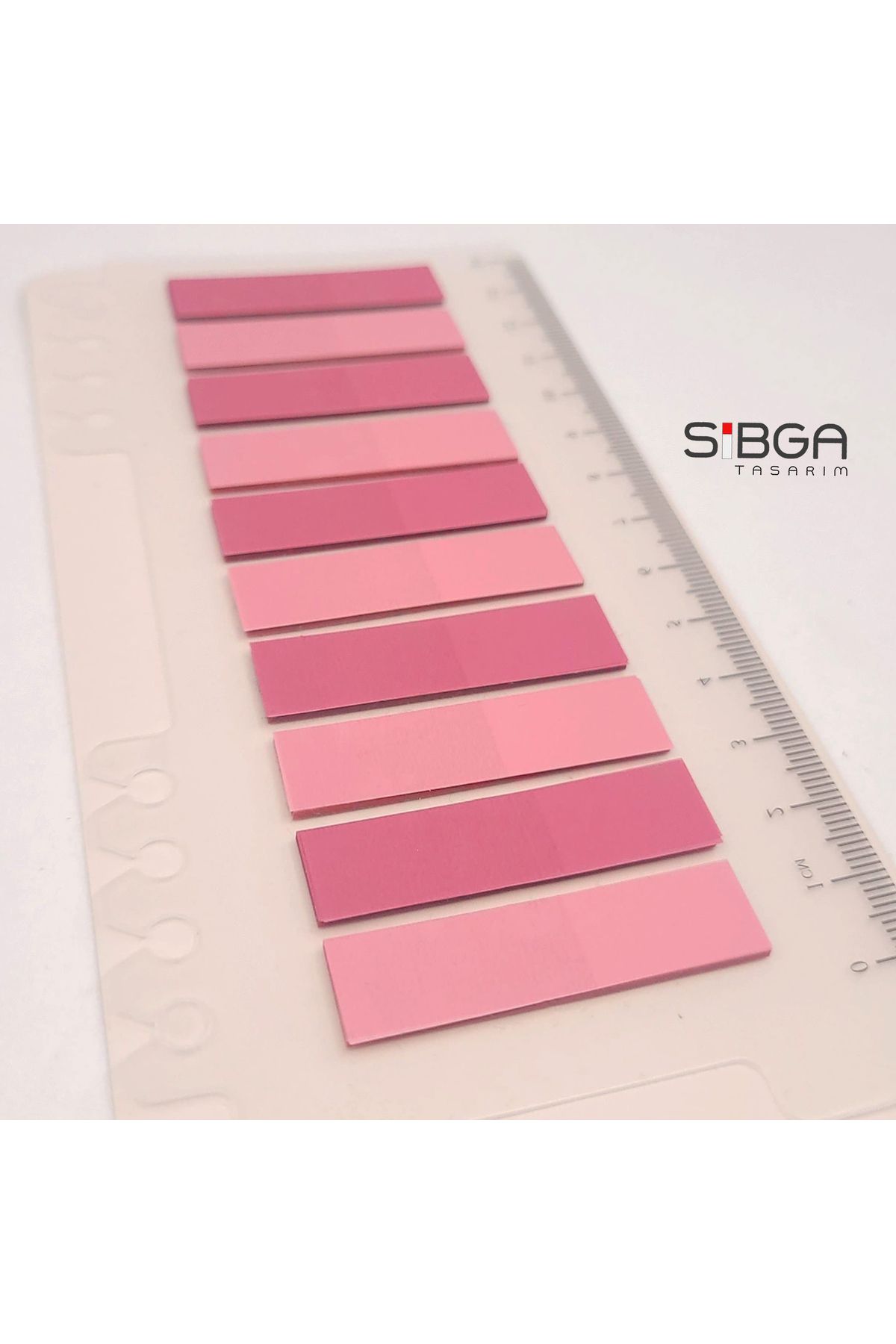 sibga tasarım-Post-It Transparent Pink Bookmark - 200 Sheets of Note Paper 3