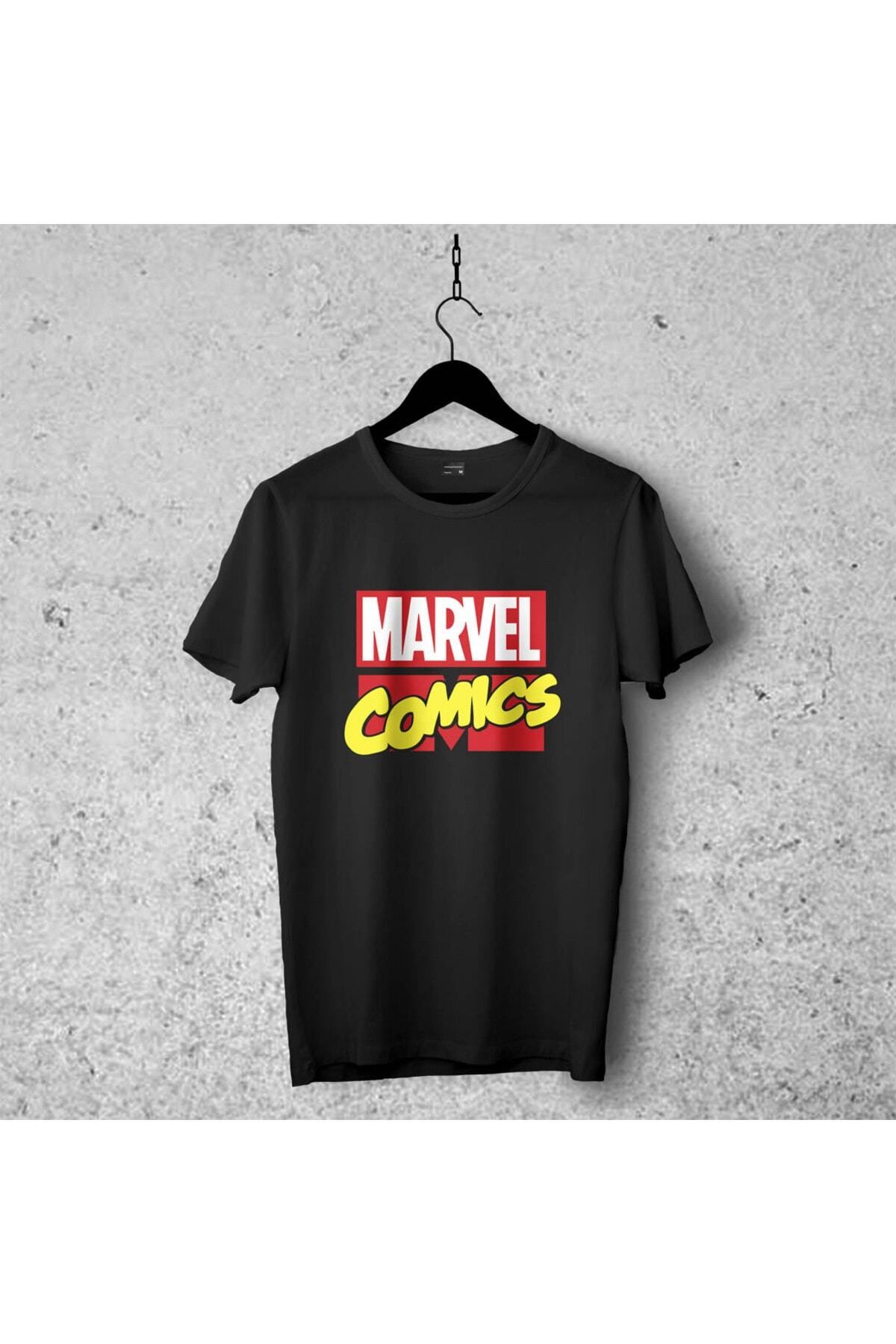 Pisa Art Marvel Comics Tasarımlı Tshirt , Unisex Premium Kalite Çatlama Solma Yapmayan Baskılı Tshirt