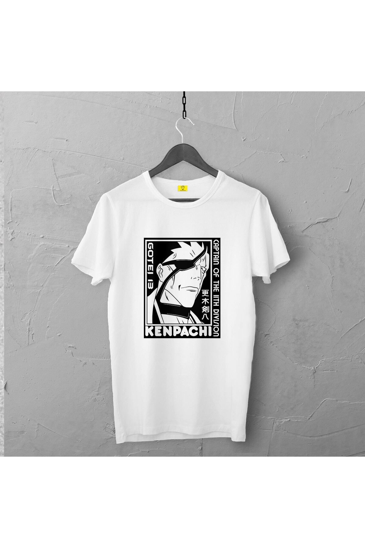 Pisa Art Kenpachi Tasarımlı Tshirt , Unisex Premium, Çatlama Solma Yapmaz / Anime