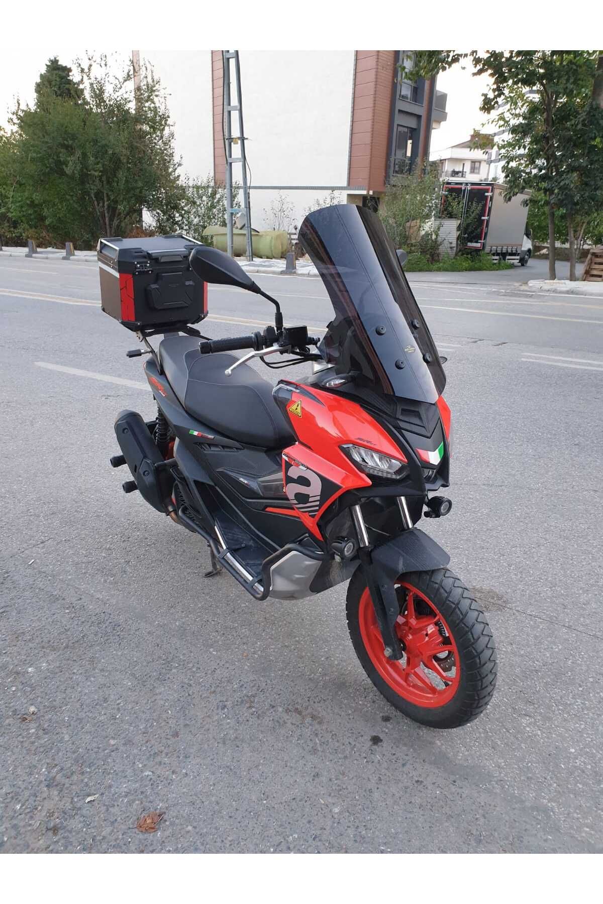 Aprilia SR GT 200 Siperlik Ön Cam 2021-2025 Model 58cm Siyah Renkli 4mm