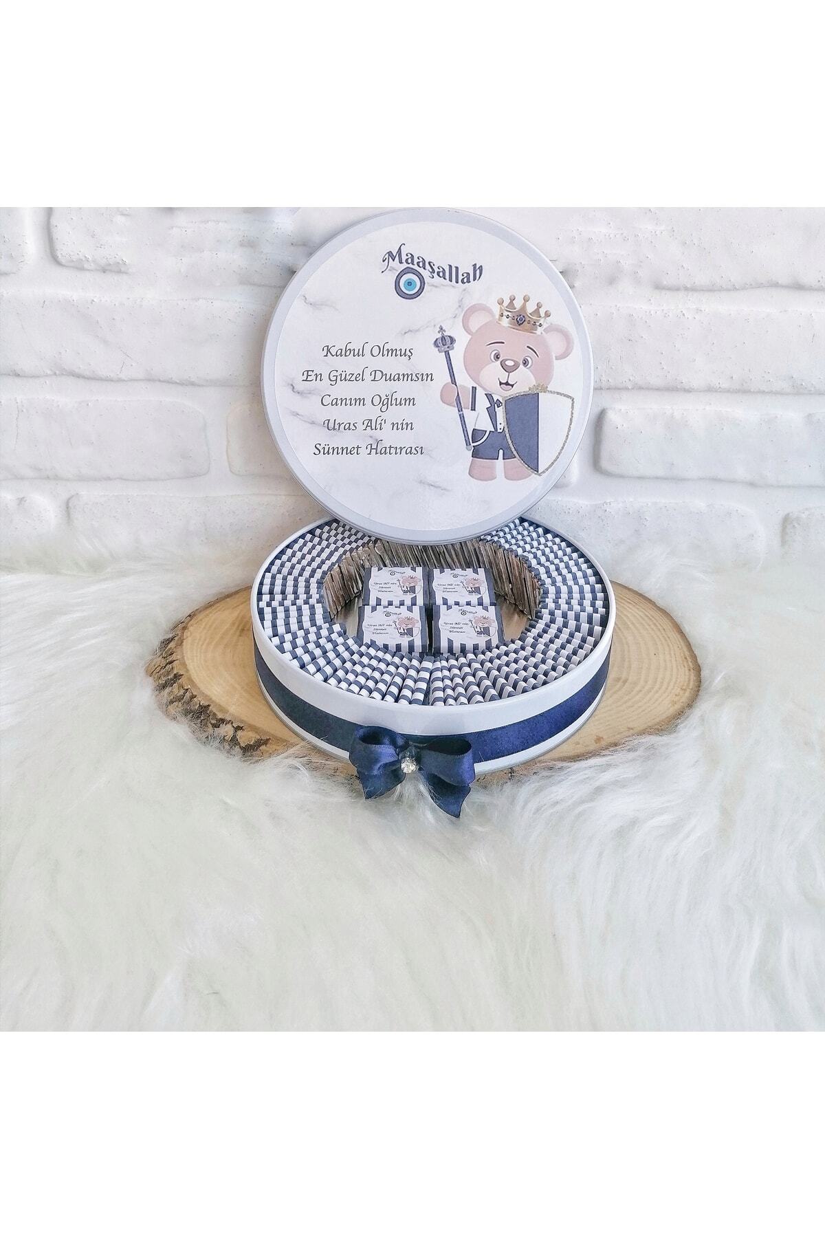 Genel Markalar Angel Gift Chocalate 100 Adet Isme Özel Ayıcıklı Sünnet Hatırası Hediyelik Erkek Bebek Çikolatası fotoğrafı 4 (önizleme)