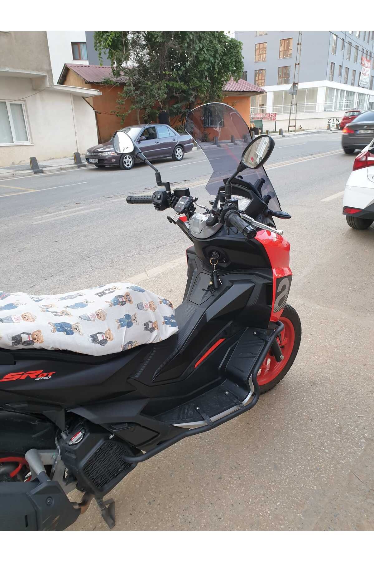 Aprilia SR GT 200 Siperlik Ön Cam 2021-2025 Model 58cm Füme Renkli 4mm