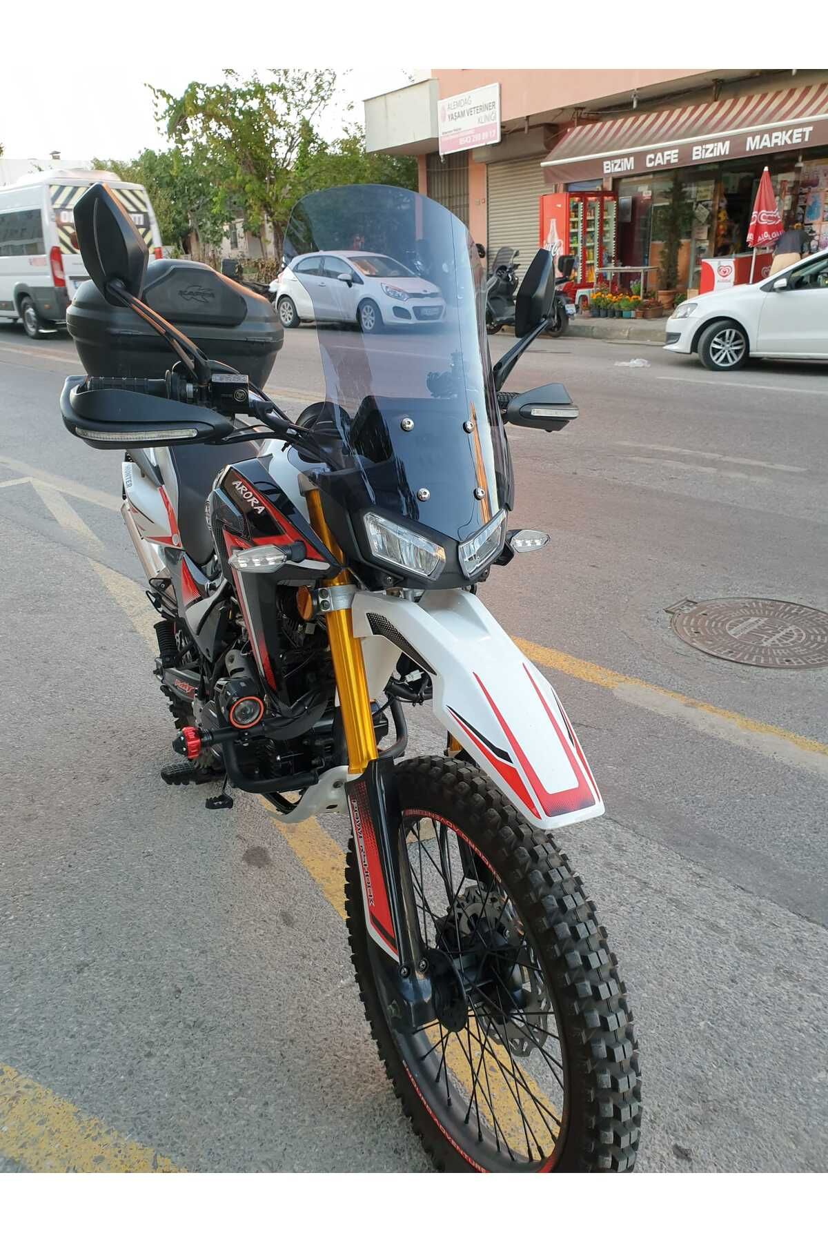 Arora CR 250 Siperlik Ön Cam 2025 Model 55cm Füme Renkli 4mm