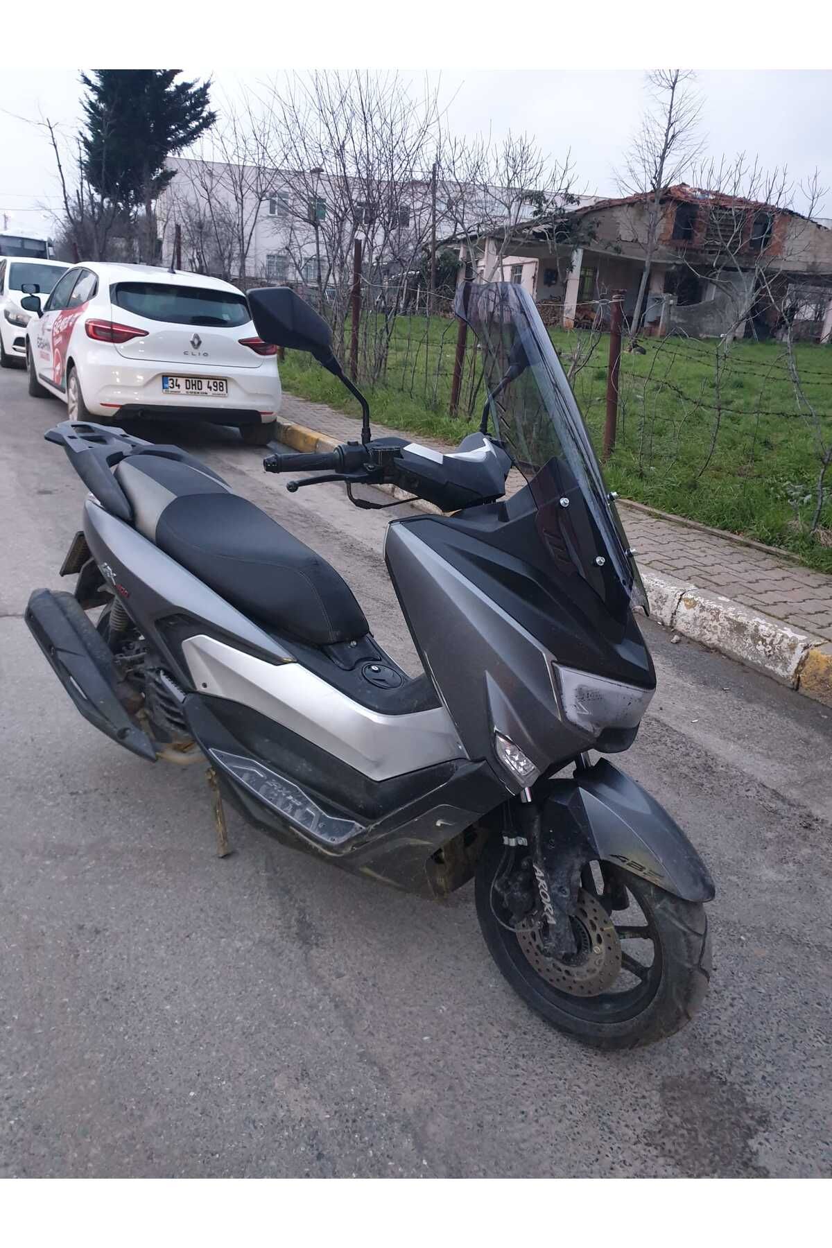 Arora ZRX 200 Siperlik Ön Cam 2022 Model 65cm Füme Renkli 4mm ORTA BOYLU CAM