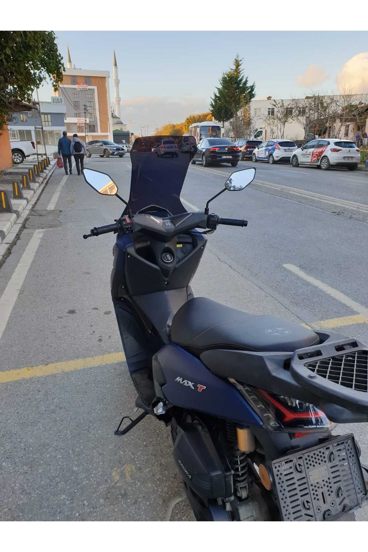 Arora Max T 150 Siperlik Ön Cam 2022-2025 Model 78cm Siyah Renkli 4mm UZUN CAM