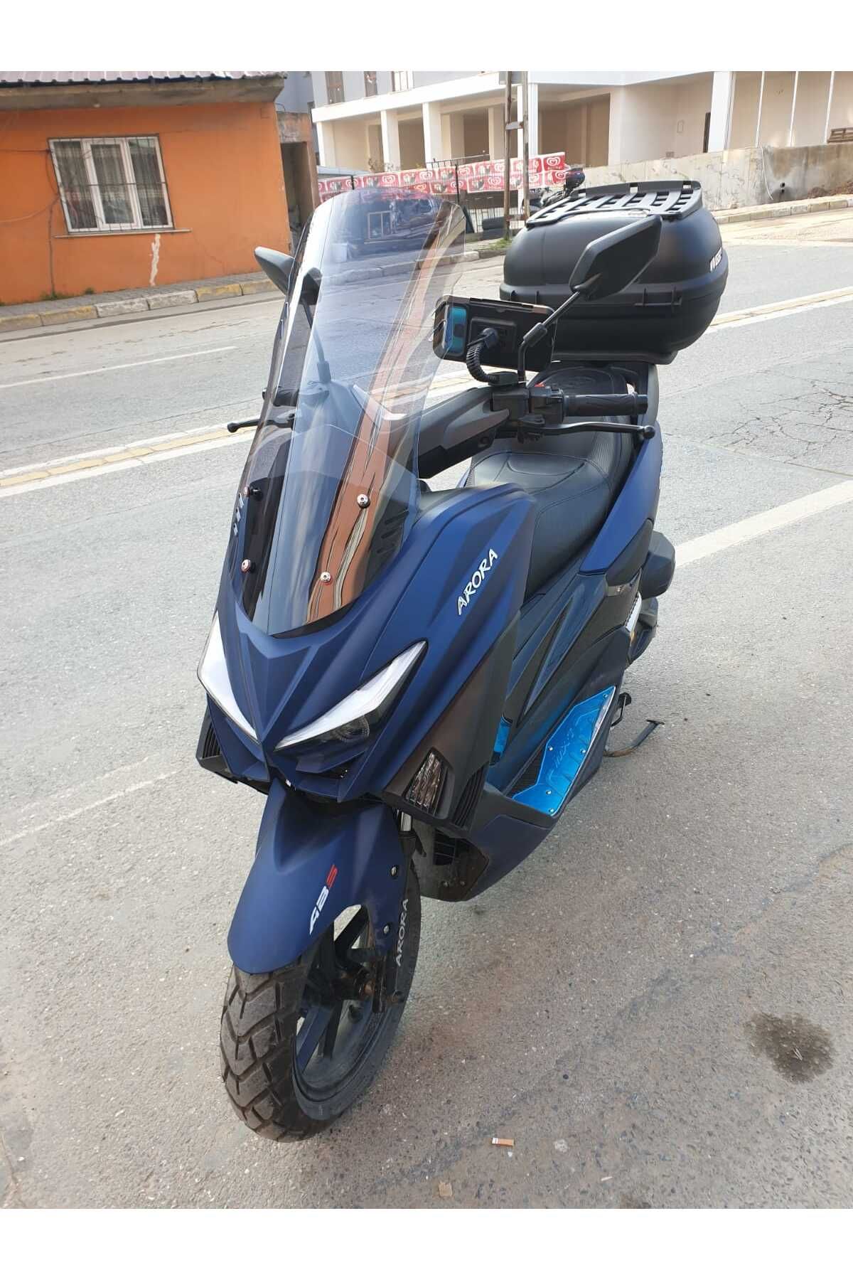 Arora Max T 150 Siperlik Ön Cam 2022-2025 Model 55cm Füme Renkli 4mm KISA SPOR CAM