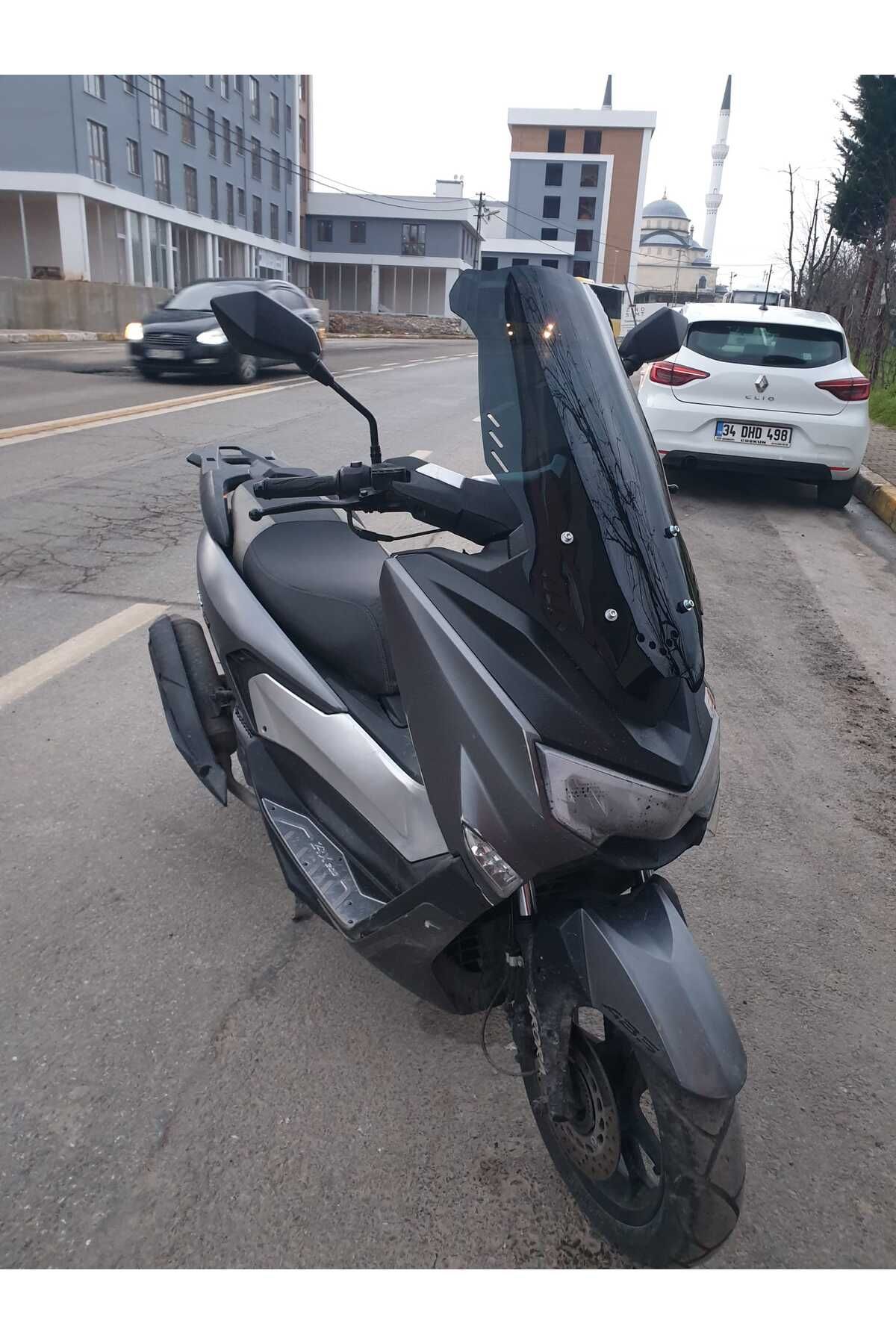 Arora ZRX 200 Siperlik Ön Cam 2022 Model 75cm Siyah Renkli 4mm UZUN CAM