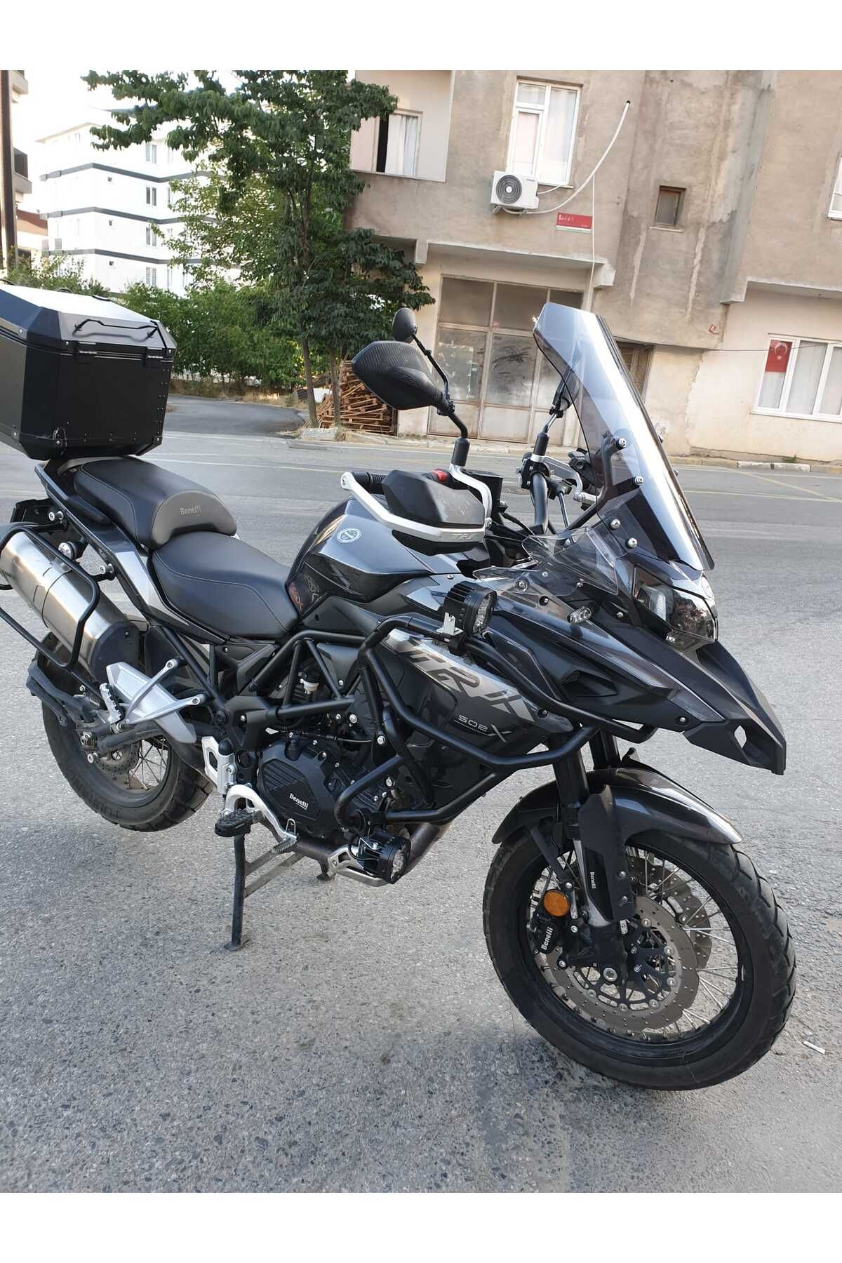 Benelli TRK 502 X Siperlik Ön Cam 2017 2022 Model 54cm Füme Renkli 4mm UZUN CAM