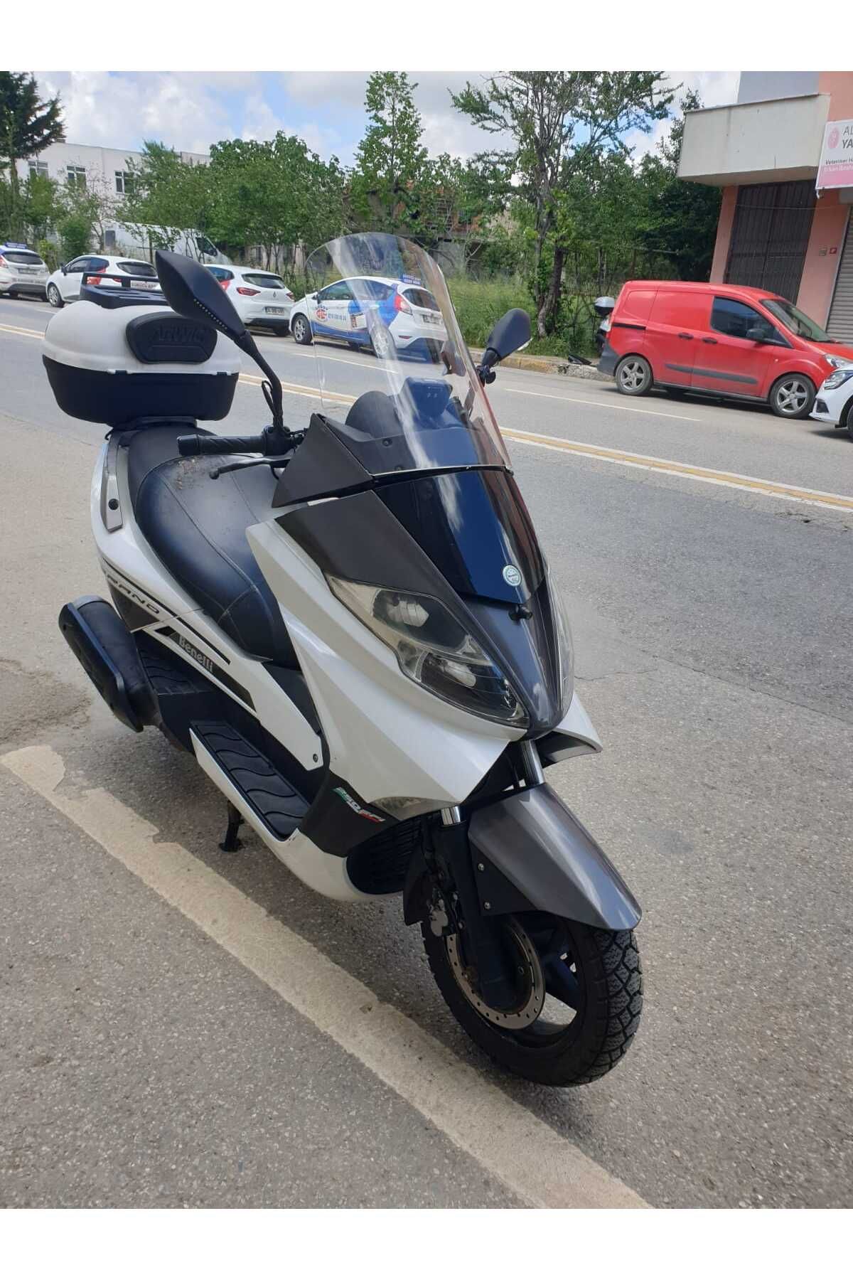 Benelli Zafferano 250 Siperlik Ön Cam 2015 2016 Model 48cm Şeffaf Renkli 4mm