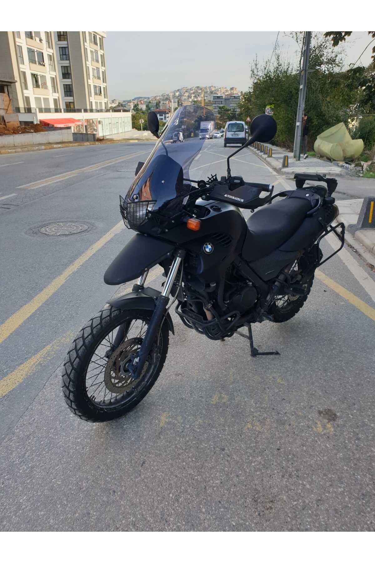 Bmw F650 GS Siperlik Ön Cam ( 3 Delikli ) 1999-2003 Model 58cm Füme Renkli 4mm