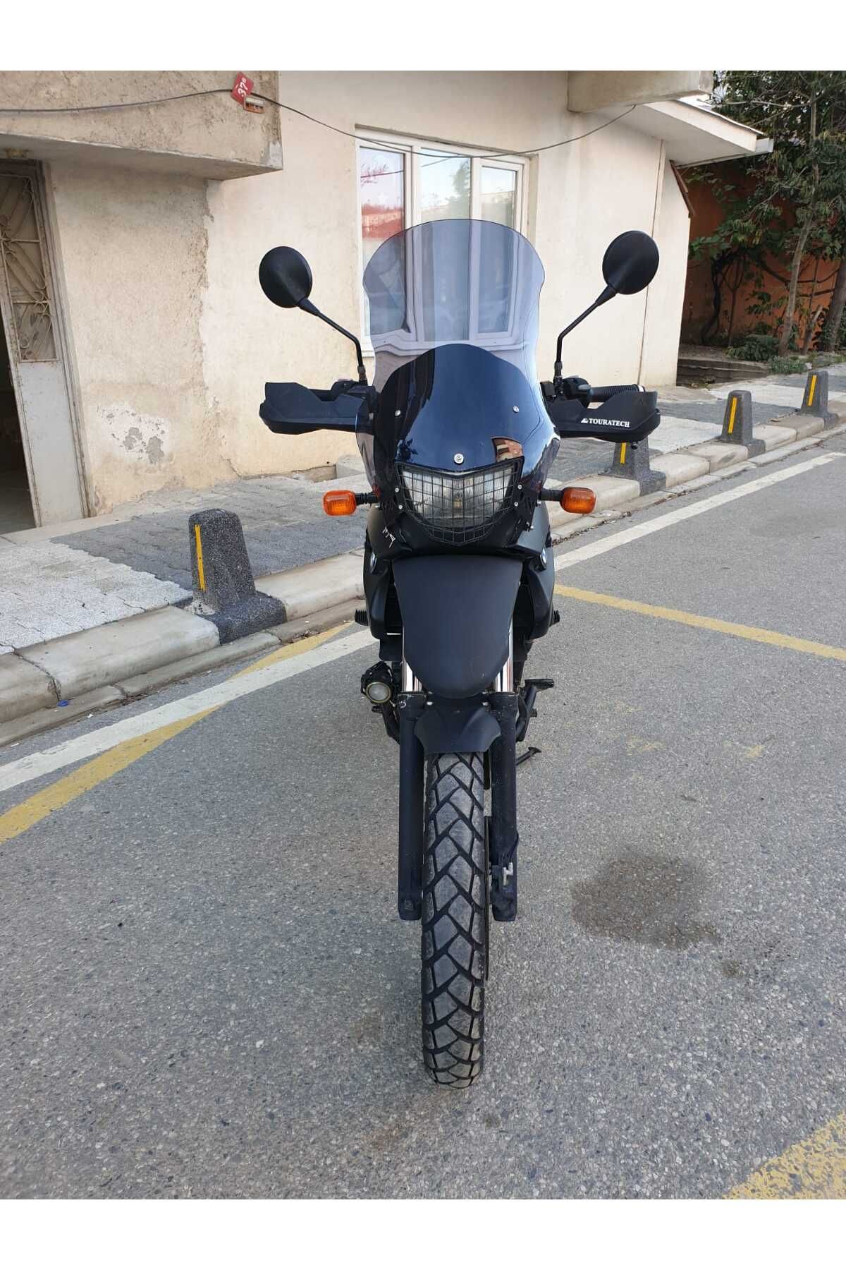 Bmw F650 GS Siperlik Ön Cam ( 3 Delikli ) 1999-2003 Model 58cm Füme Renkli 4mm