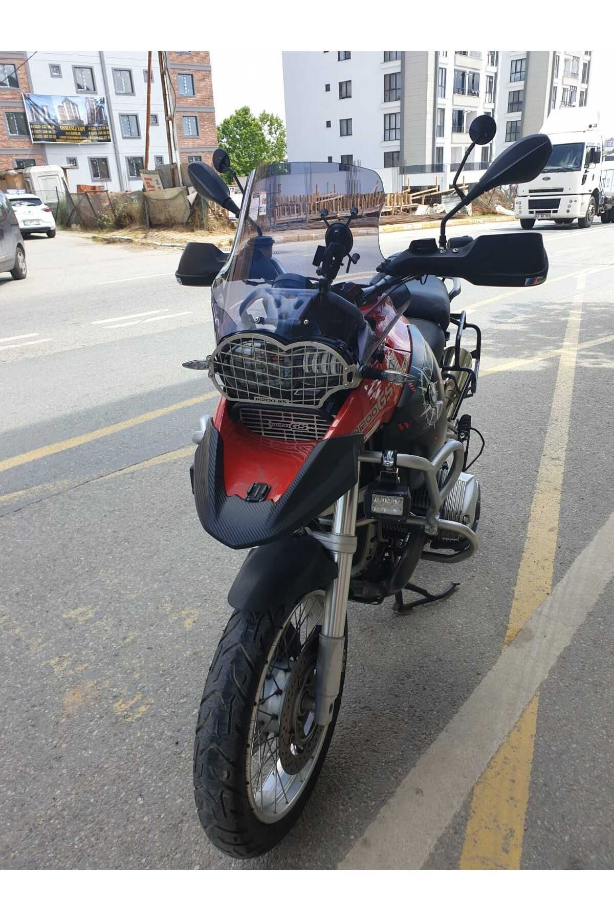Bmw R 1200 GS Siperlik Ön Cam 2004-2012 Model 50cm Füme Renkli 4mm UZUN CAM