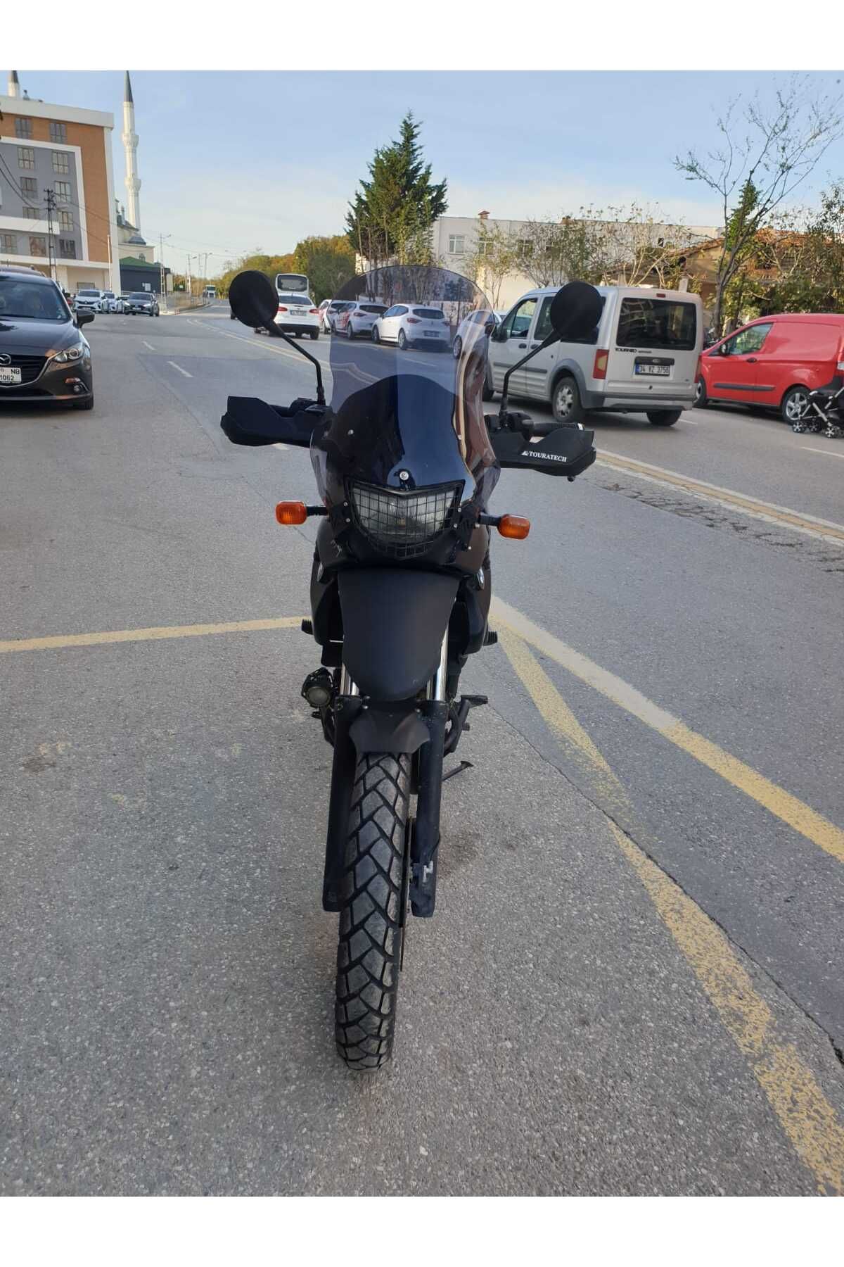 Bmw F650 GS Siperlik Ön Cam ( 3 Delikli ) 1999-2003 Model 58cm Füme Renkli 4mm