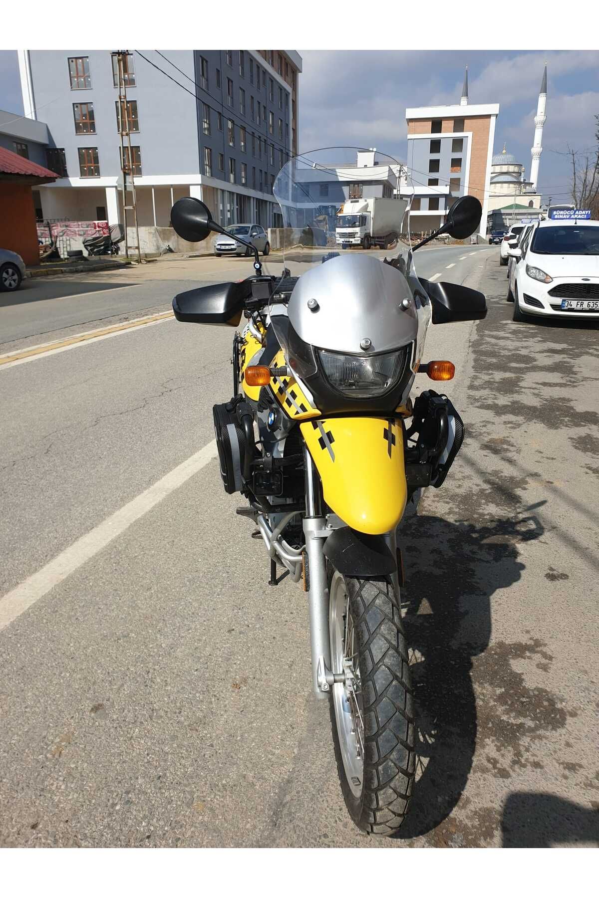 Bmw F650 GS Siperlik Ön Cam ( 3 Delikli ) 1999-2003 Model 58cm Şeffaf Renkli 4mm