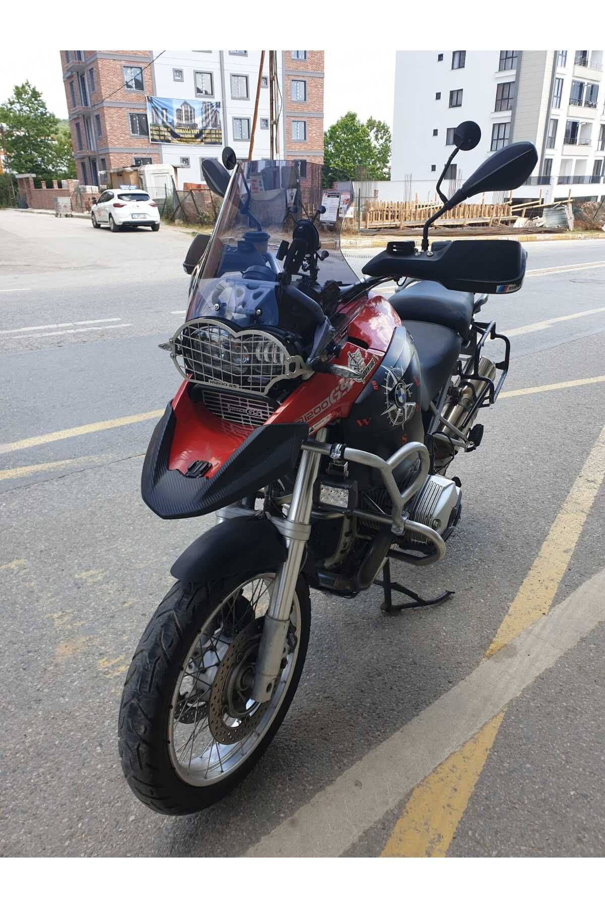 Bmw R 1200 GS Siperlik Ön Cam 2004-2012 Model 50cm Füme Renkli 4mm UZUN CAM