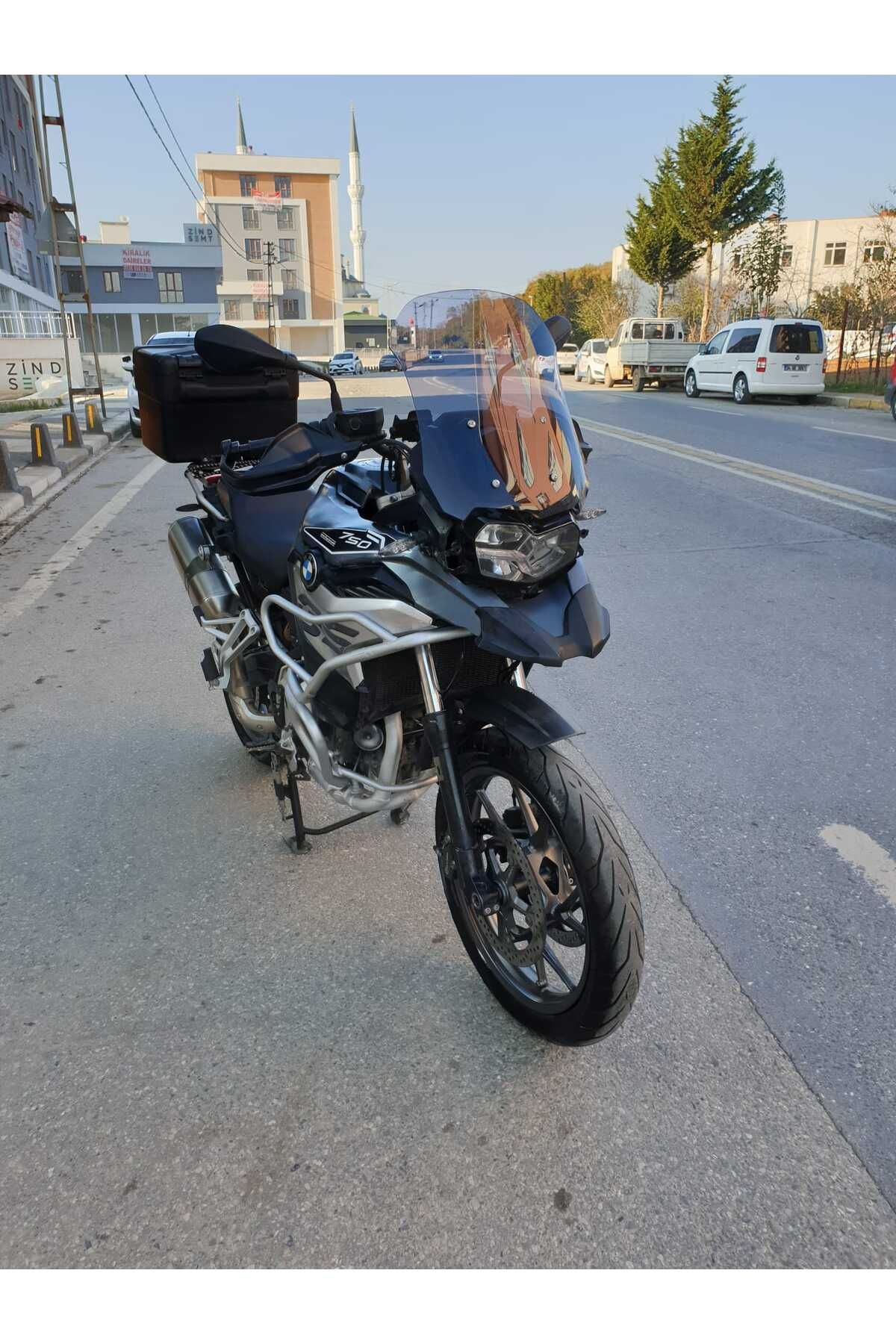 Bmw F750 850 Sport Siperlik Ön Cam 2018-2025 Model 44cm Füme Renkli 4mm