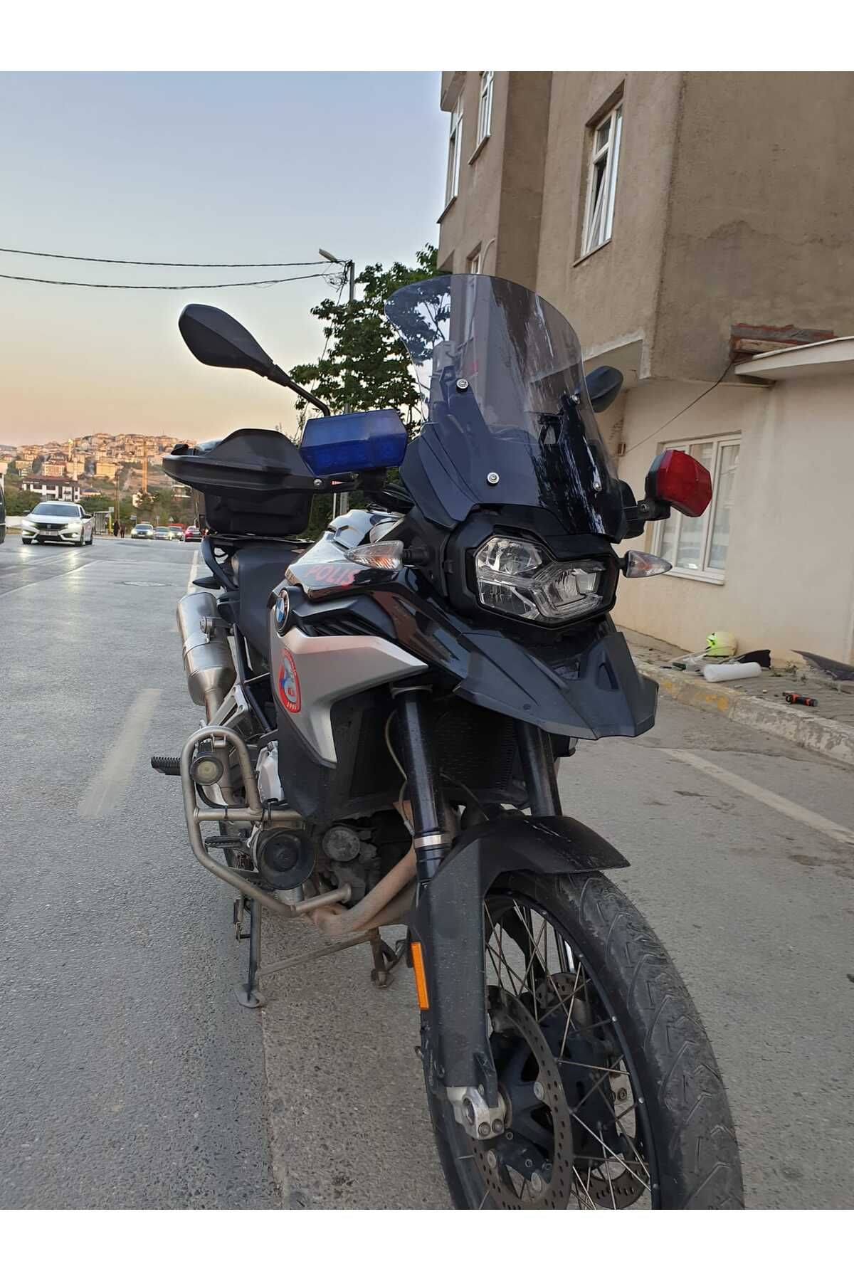 Bmw F850 GS ADV Siperlik Ön Cam 2018-2023 Model 46cm Füme Renkli 4mm