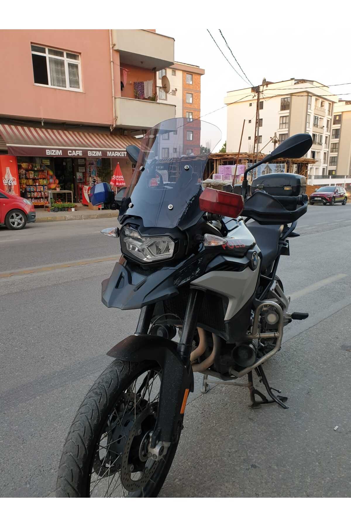 Bmw F850 GS ADV Siperlik Ön Cam 2018-2023 Model 46cm Füme Renkli 4mm