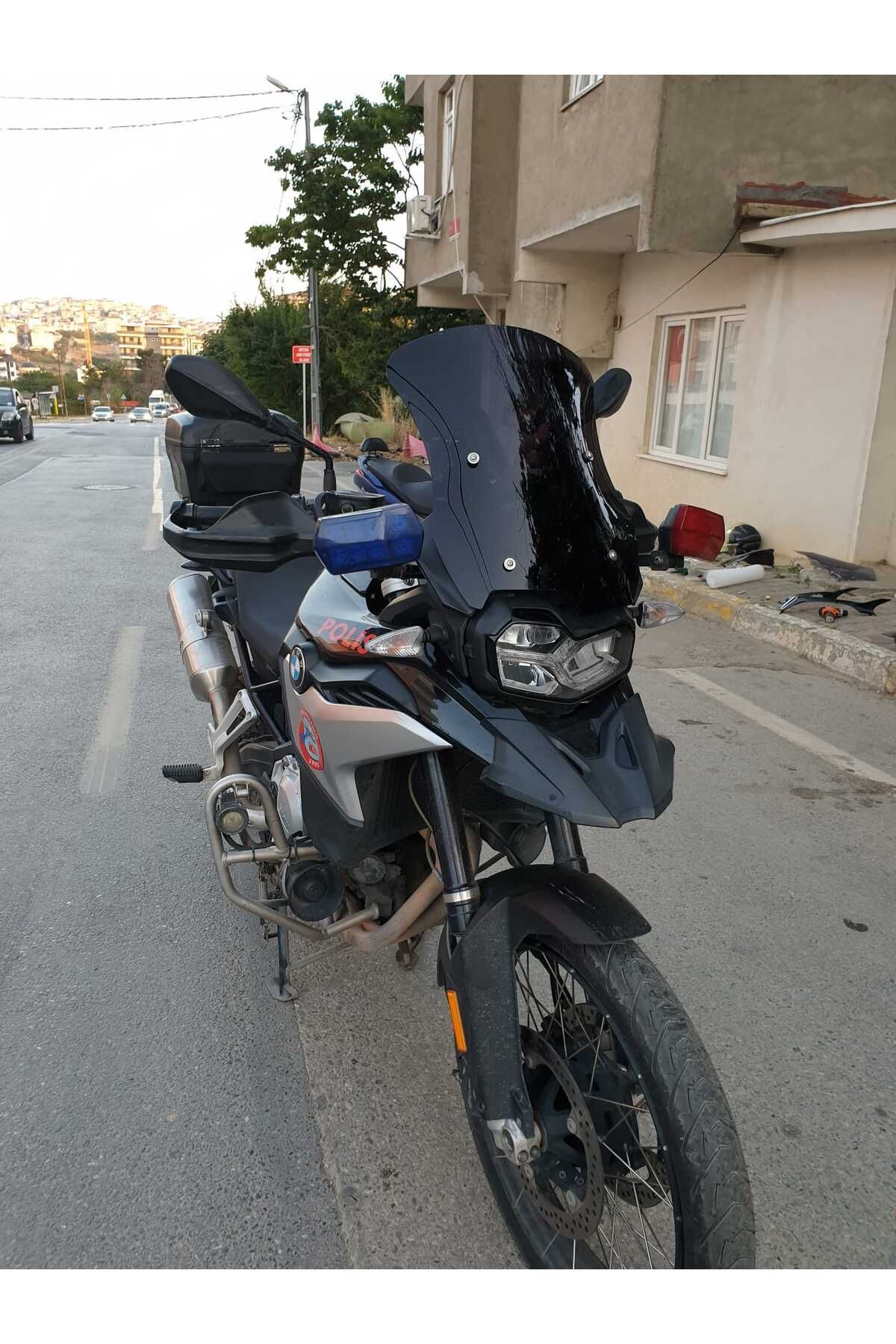 Bmw F850 GS ADV Siperlik Ön Cam 2018-2023 Model 46cm Siyah Renkli 4mm