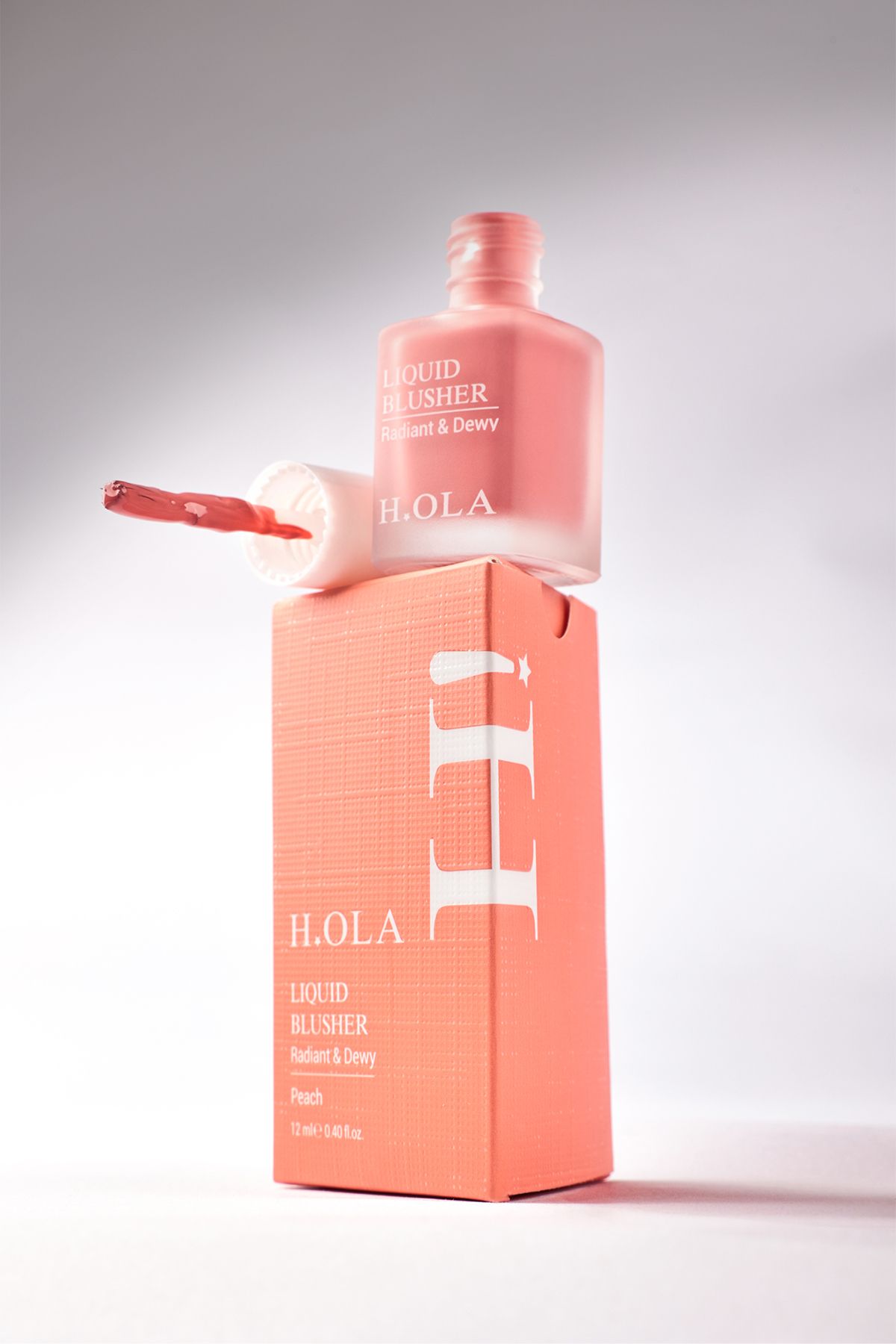 Hola Likit Allık | LIQUID BLUSHER PEACH | Kalıcı Yüksek Pigmentli | Peach-3