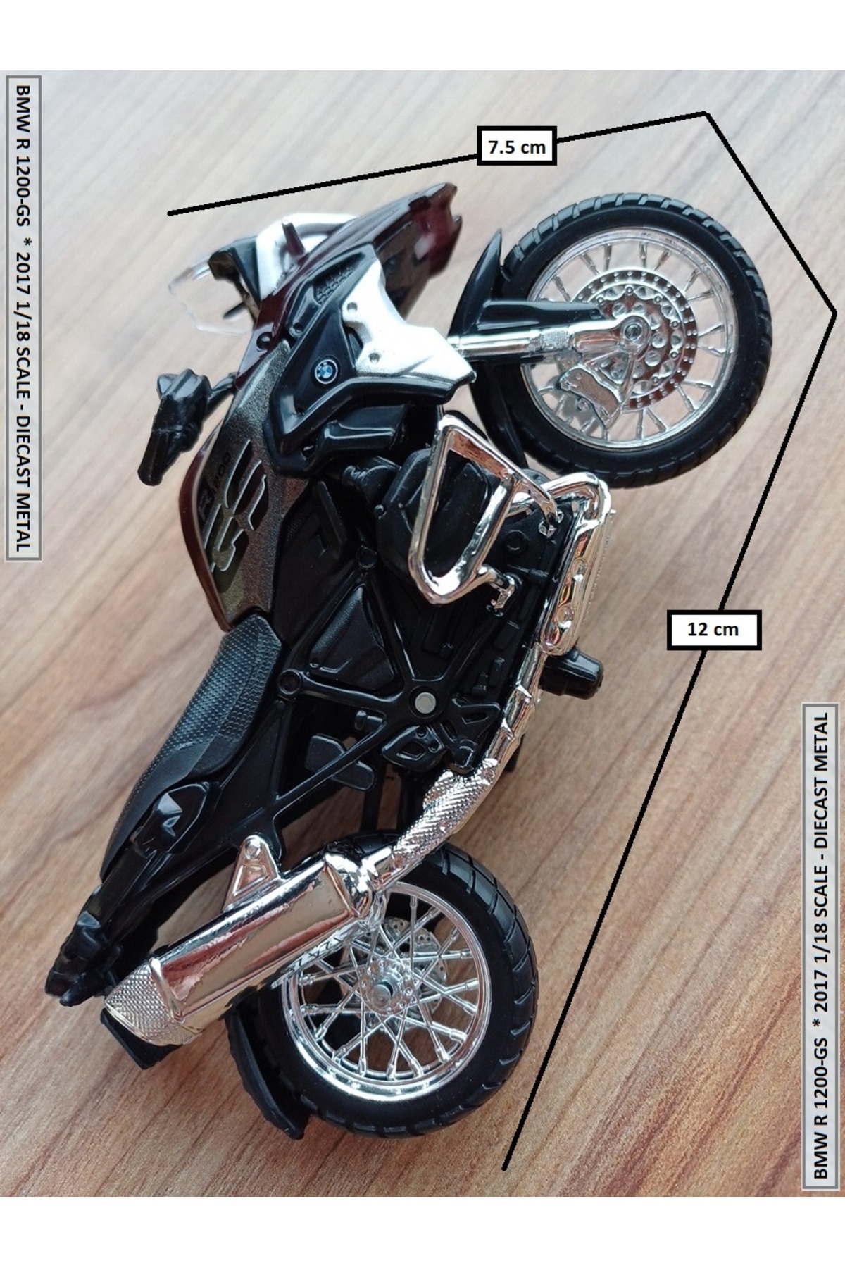 OYUNCAKSAHİLİ BMW R 1200 GS Model Motorsiklet 1:18 Motor Metal